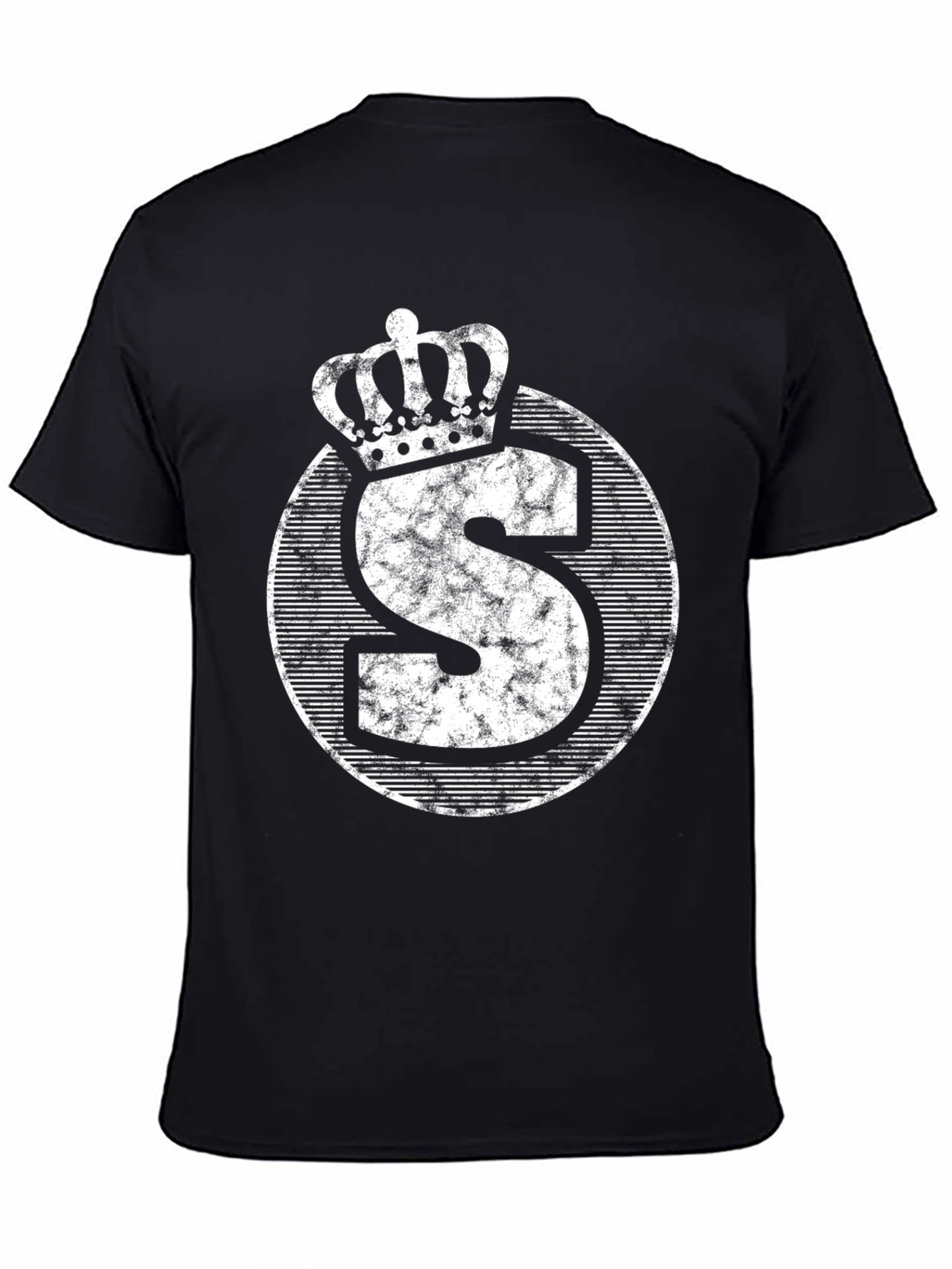 Black King 'S' Graphic T-Shirt - Black view 4