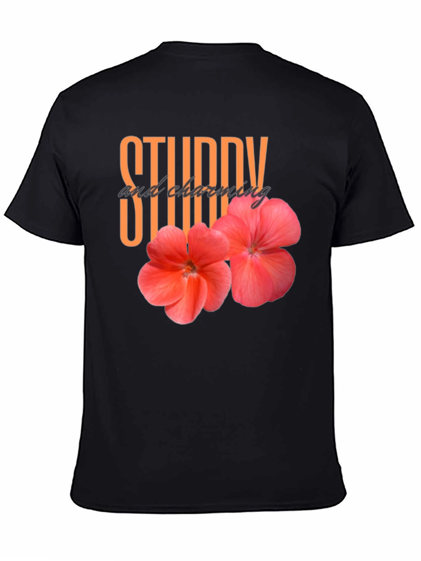 Black Sturdy & Charming Graphic Tee view 4