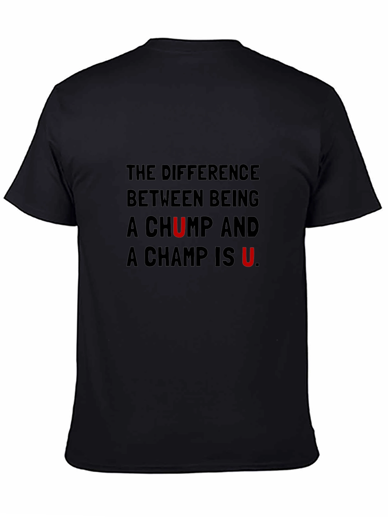 Black U Make the Difference Graphic Tee view 4