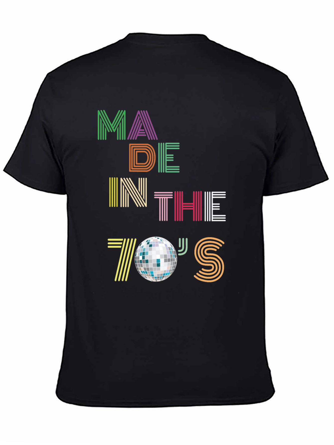 Black Made in the 70's Disco T-Shirt view 4