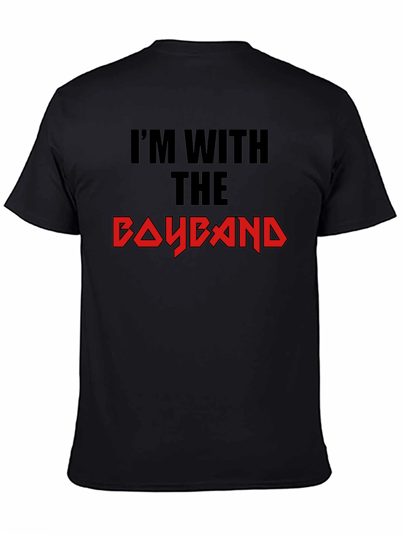 Black I'm With The Boyband Black Graphic Tee view 4