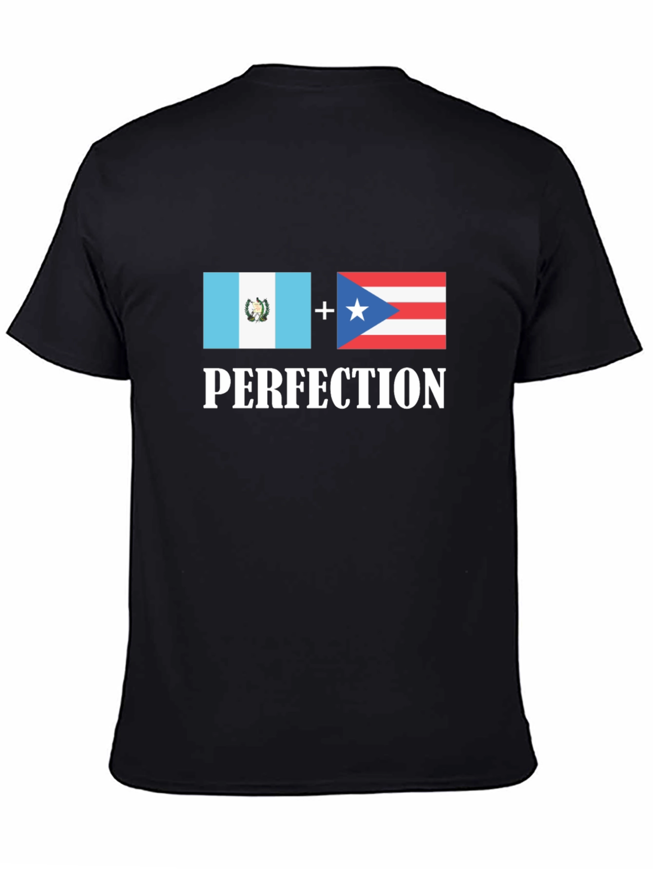 Black Guatemala Puerto Rico Perfection T-Shirt view 4