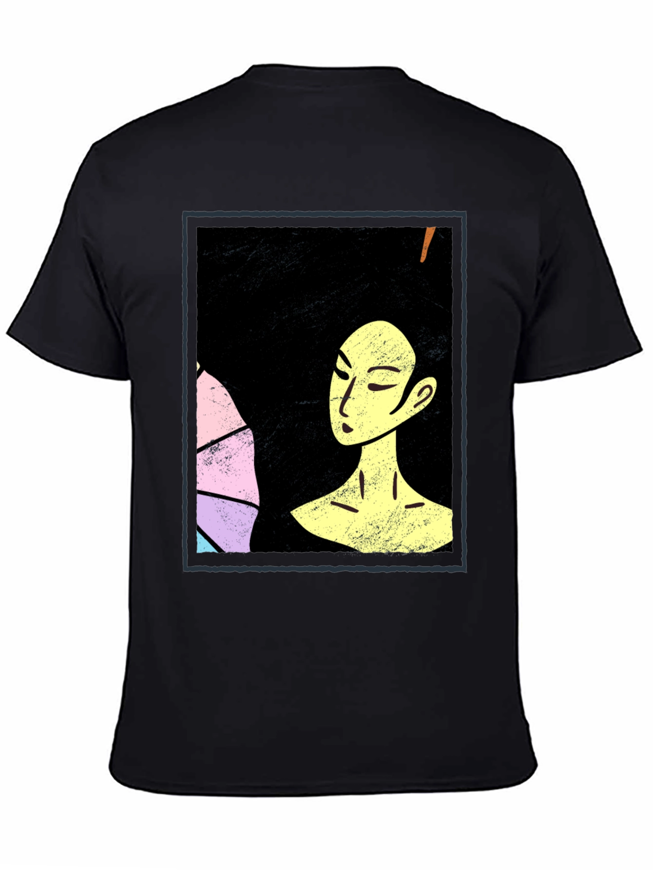 Black Artistic Afro Woman Graphic Tee view 4
