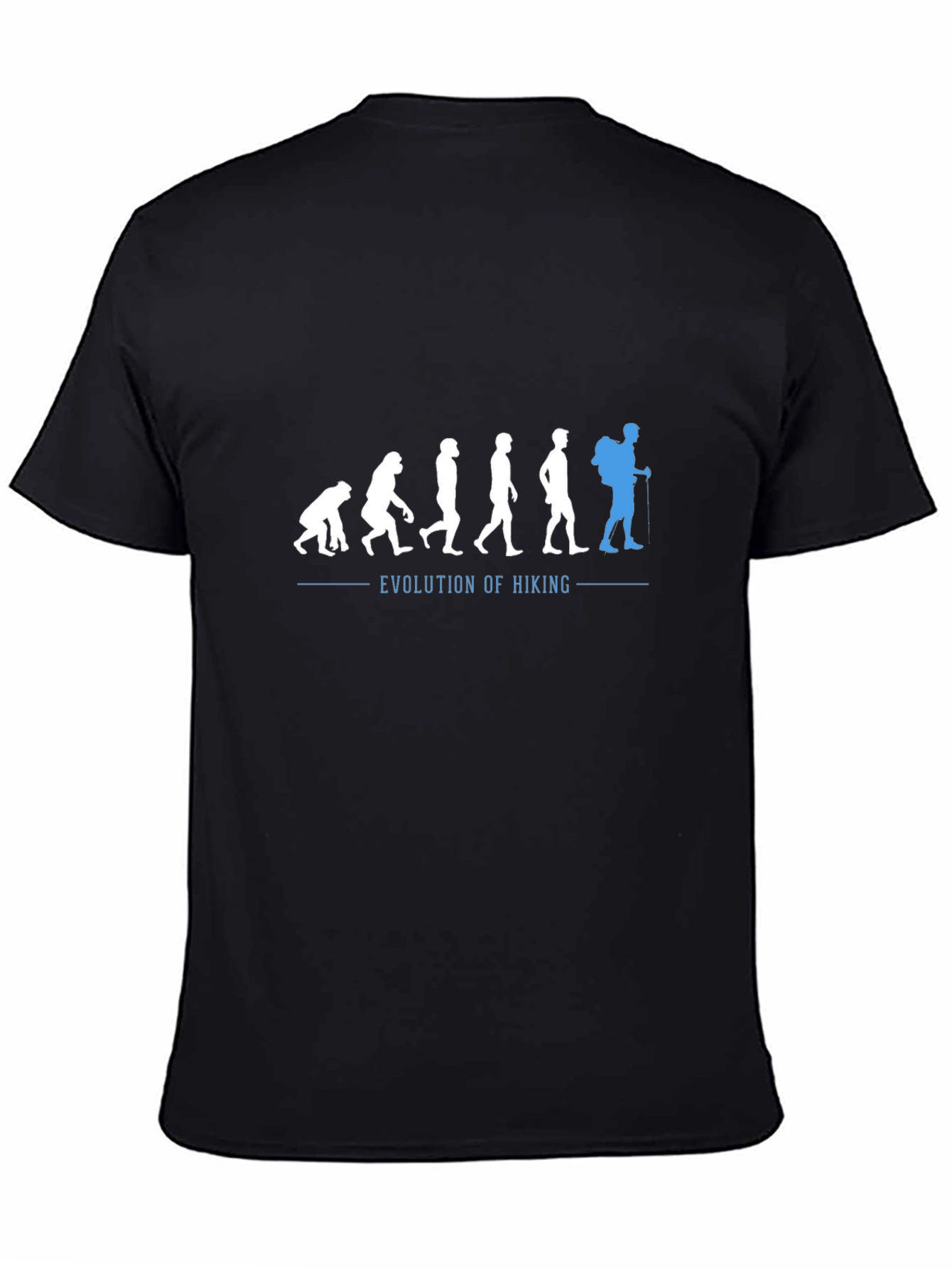Black Evolution of Hiking Graphic Tee view 4