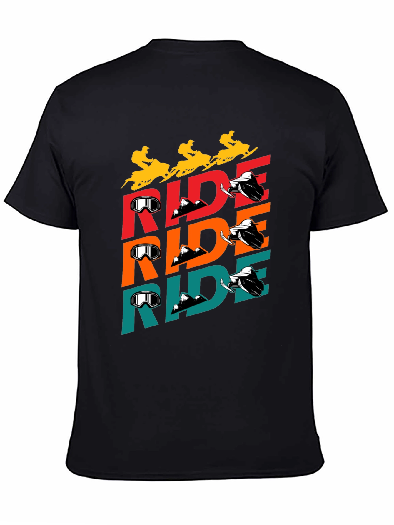 Ride Snowmobile Graphic Tee - Perfect Winter Sport Apparel - 4