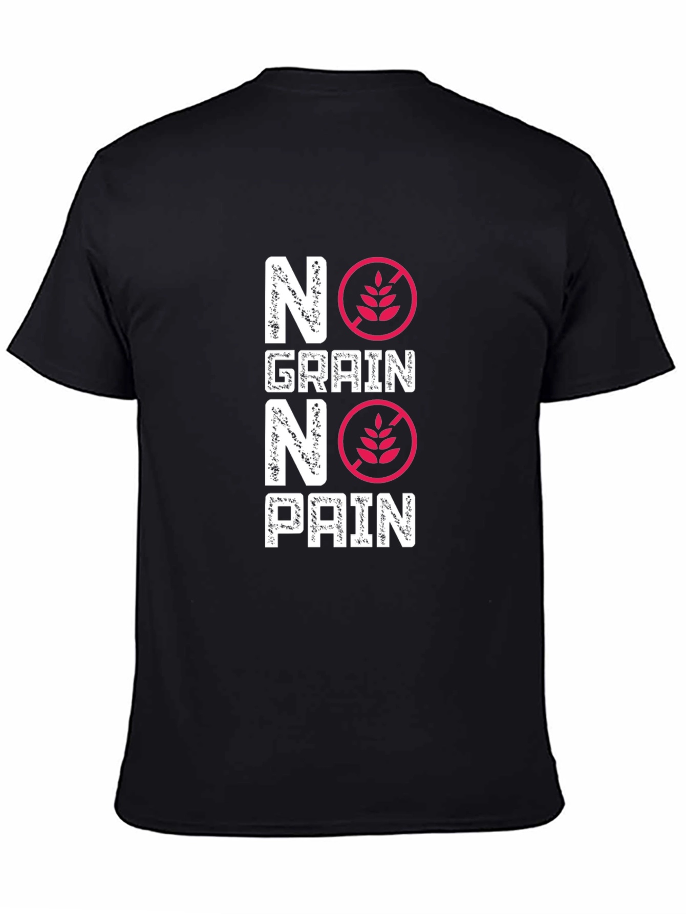 No Grain No Pain Graphic Tee - Gluten Free Lifestyle Shirt - 4