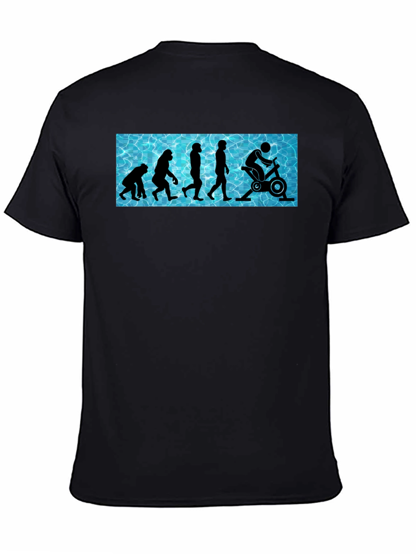 Black Evolution of Fitness T-Shirt - Funny Gym Workout Tee view 4