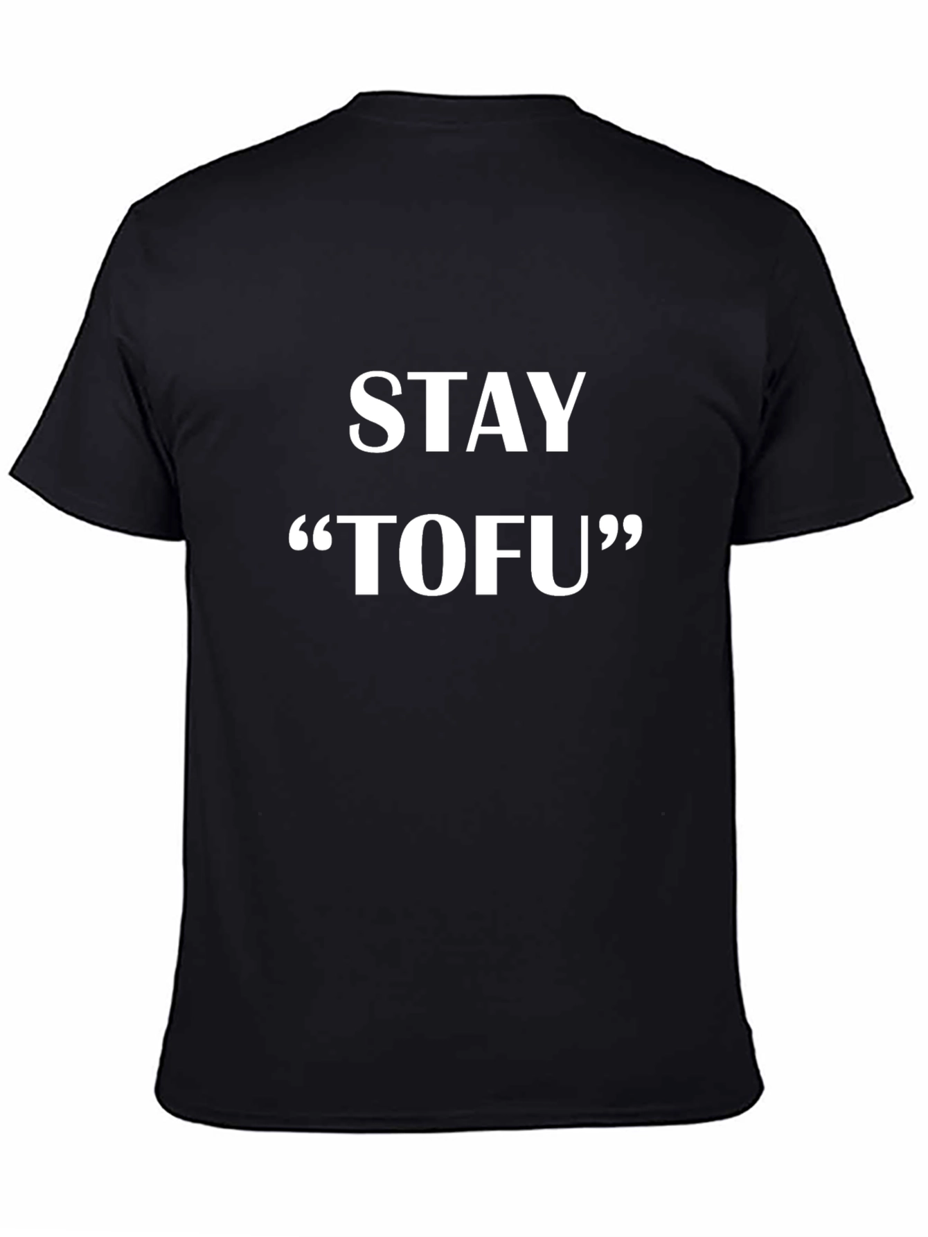 Black Stay "Tofu" Graphic T-Shirt - Soft Cotton Tee view 4