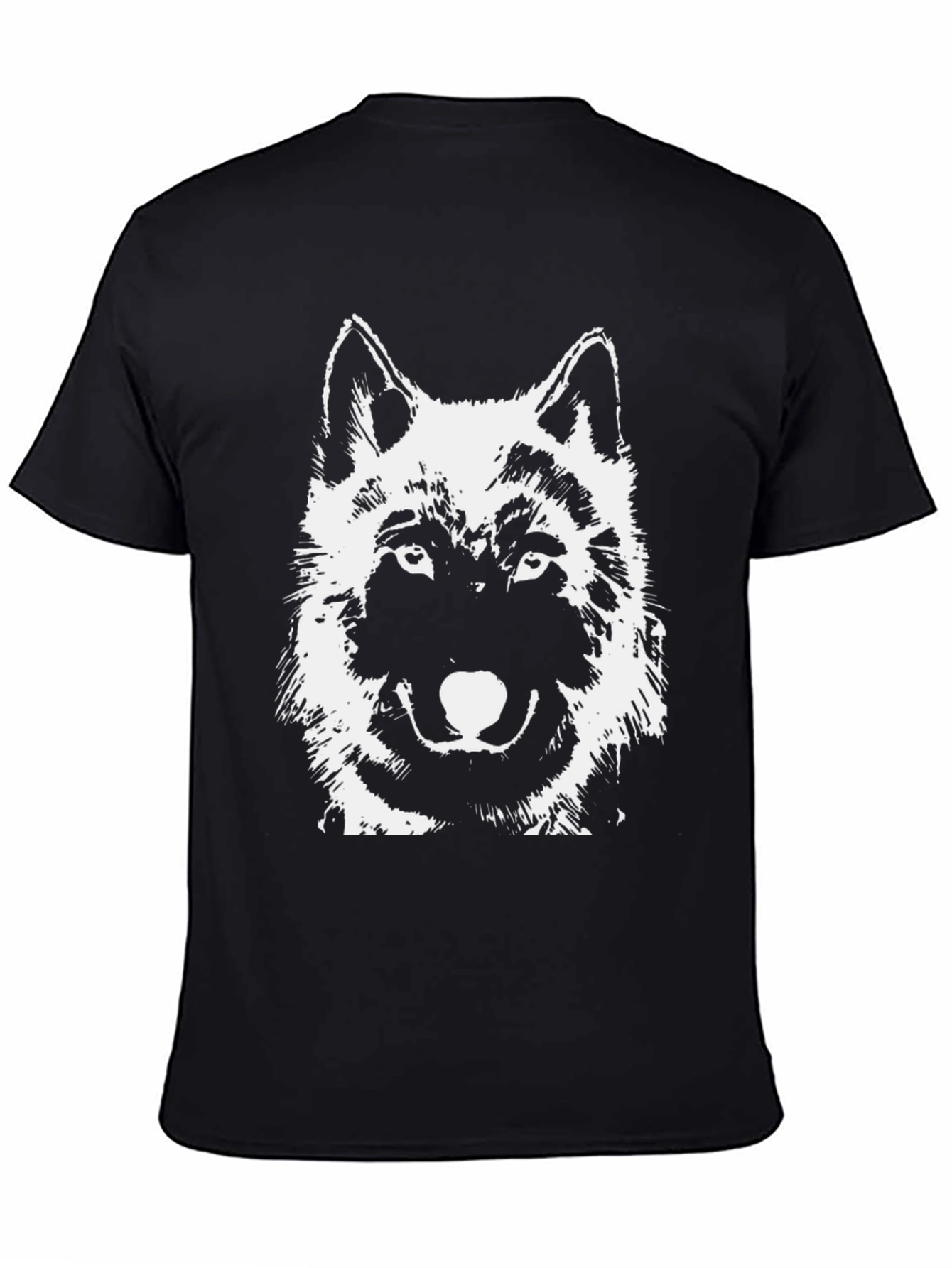 Black Black Wolf Graphic T-Shirt view 4