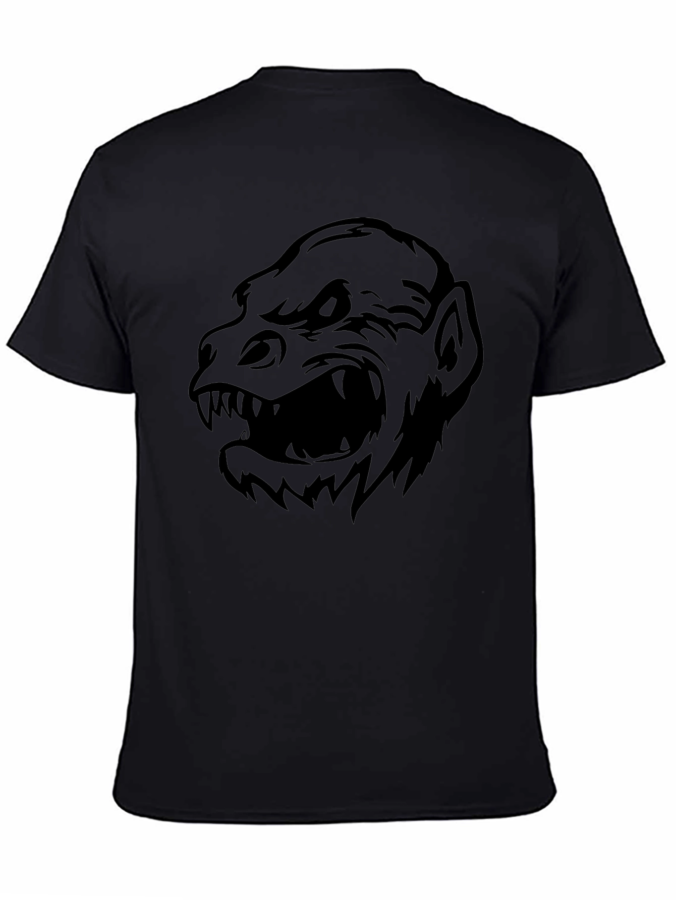 Black Monster Graphic Tee - Men's Black T-Shirt view 4