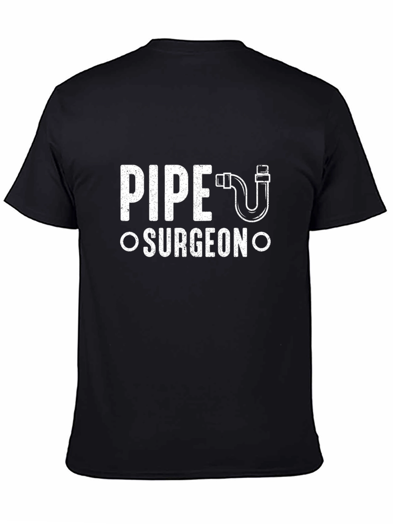 Black Pipe Surgeon Black Graphic T-Shirt view 4