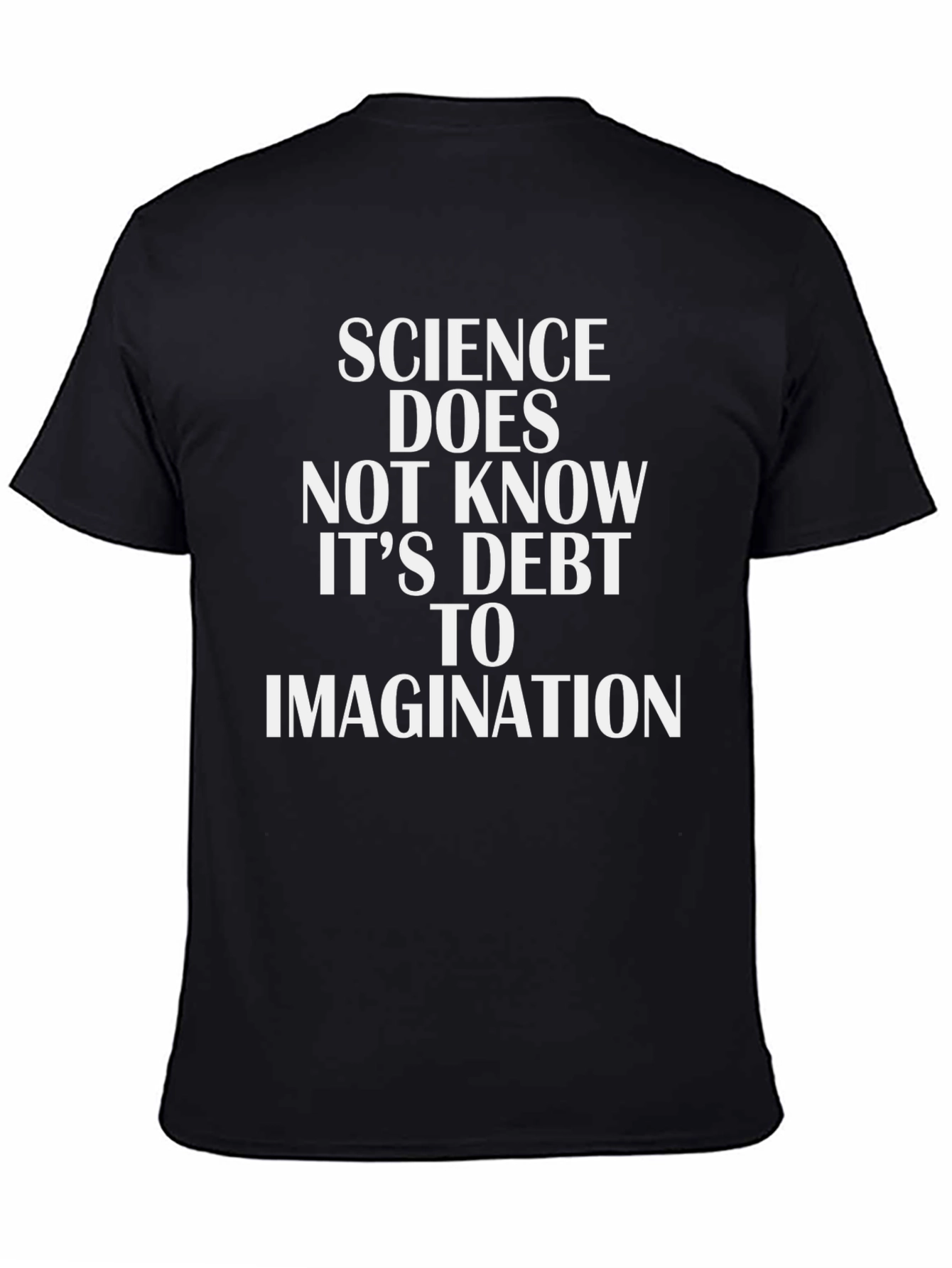 Black Science Imagination Black Graphic Tee view 4