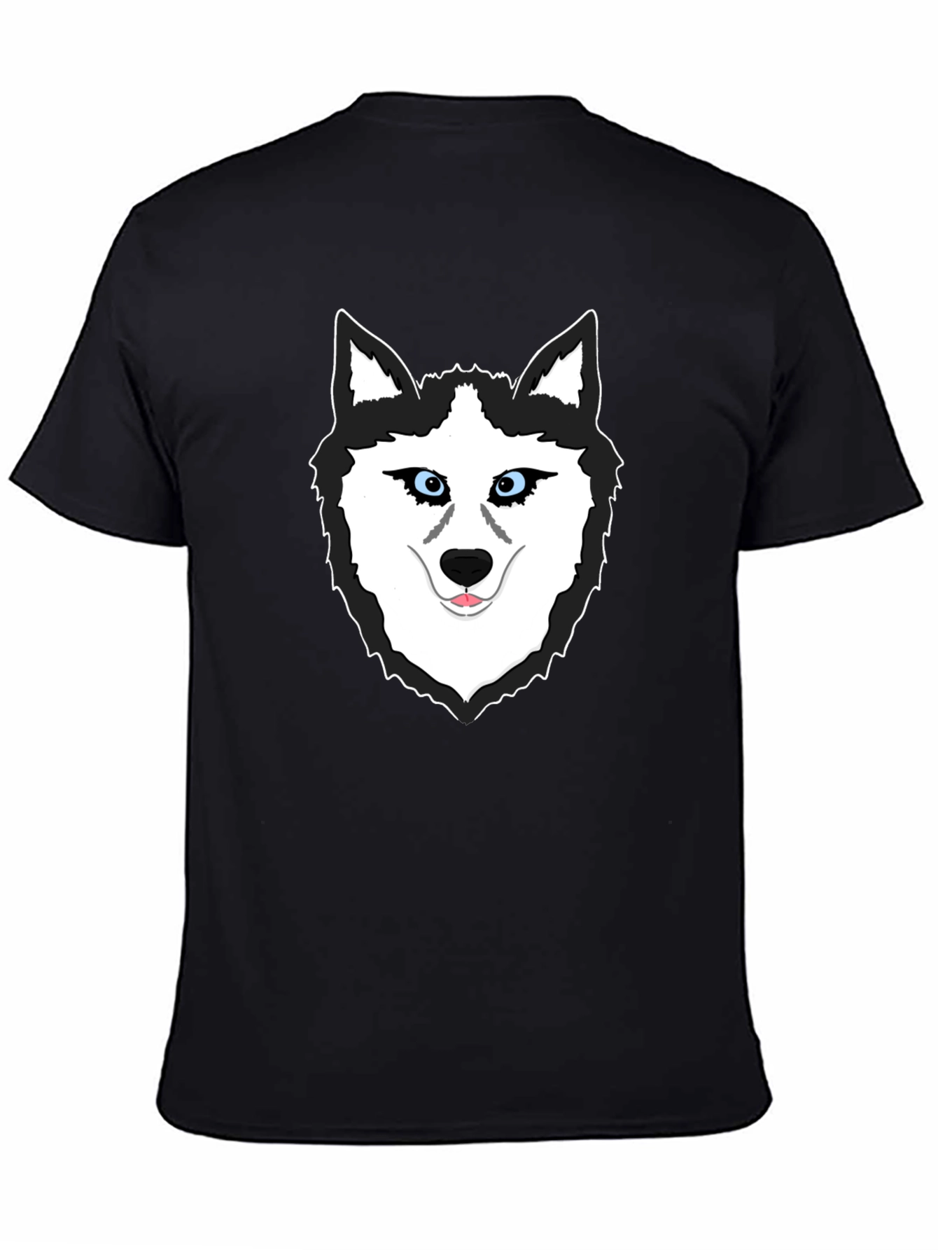 Black Cool Husky Graphic T-Shirt - Black view 4