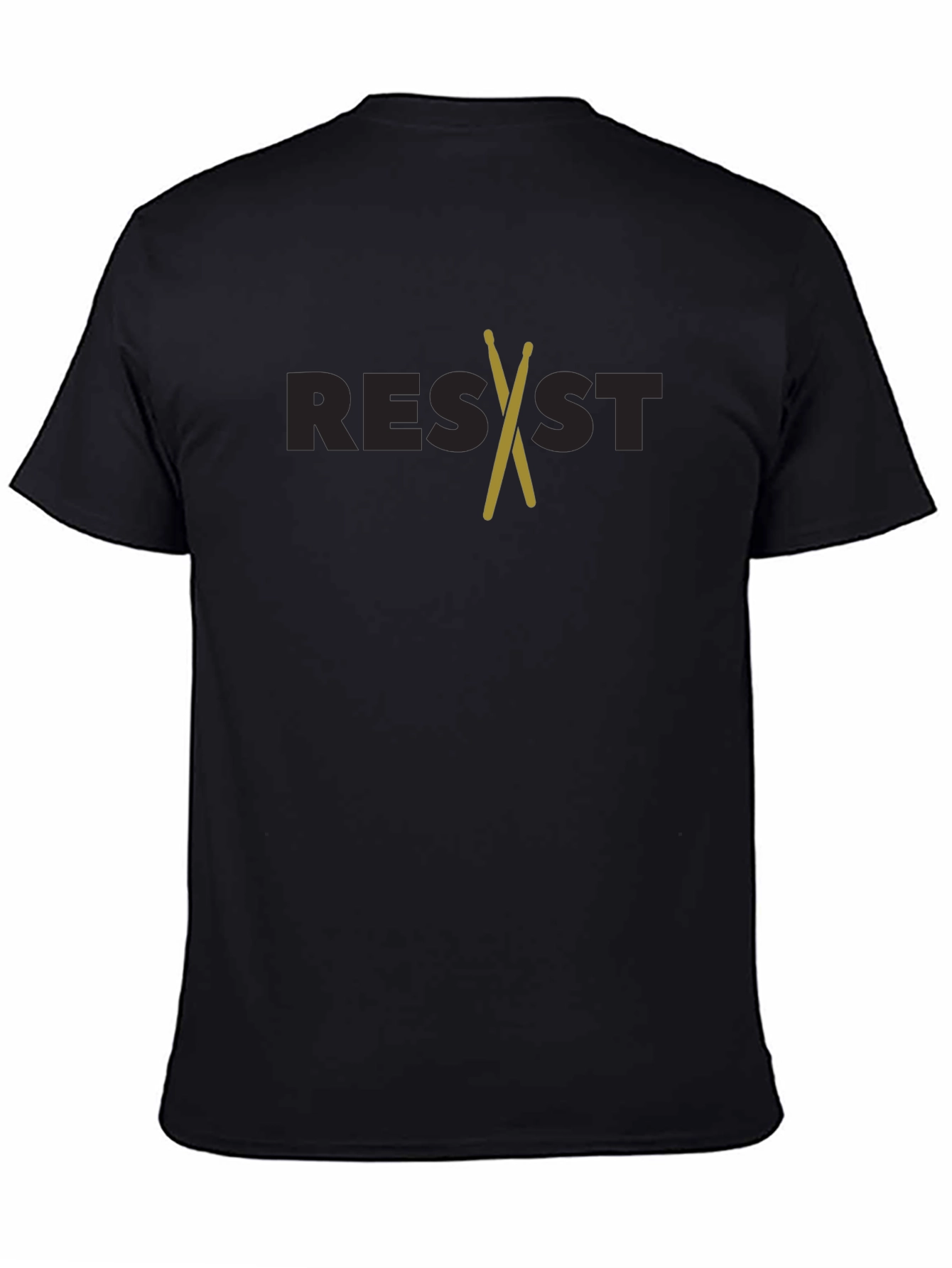 Black Resist Drumsticks Graphic Tee view 4