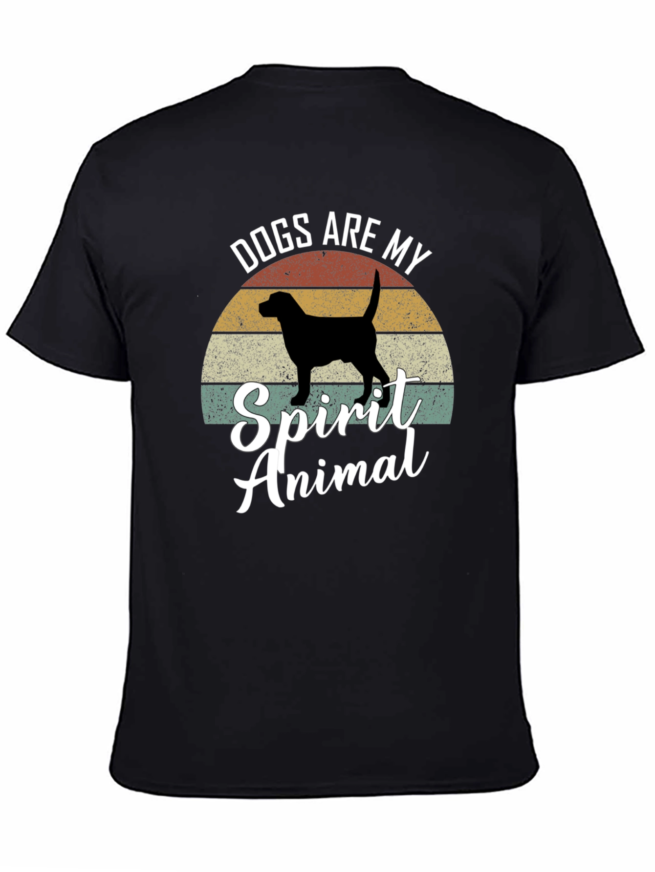 Black Dogs Are My Spirit Animal Graphic Tee view 4