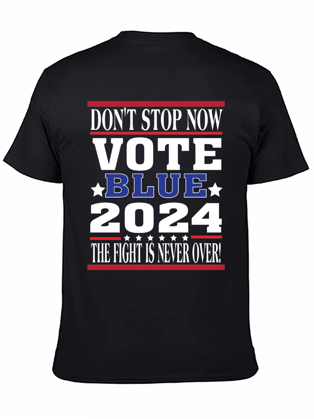 Black Vote Blue 2024 Political T-Shirt view 4