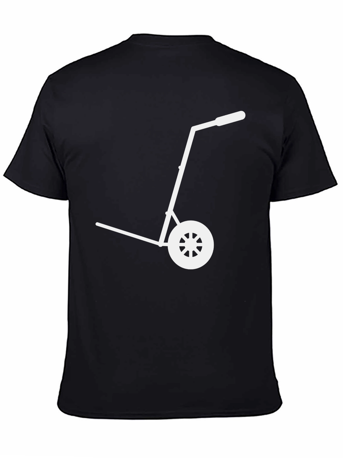 Black Hand Truck Graphic Tee - Black Cotton Blend T-Shirt view 4