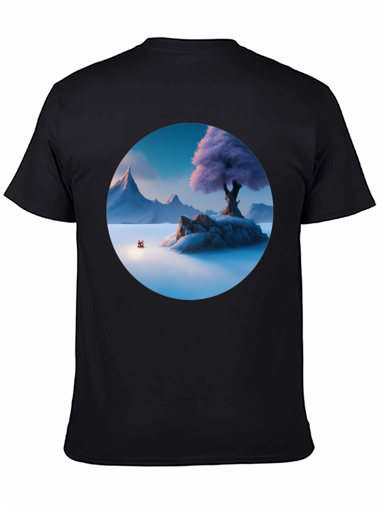 Mystic Isle Graphic Tee - Men's Black T-Shirt - 4