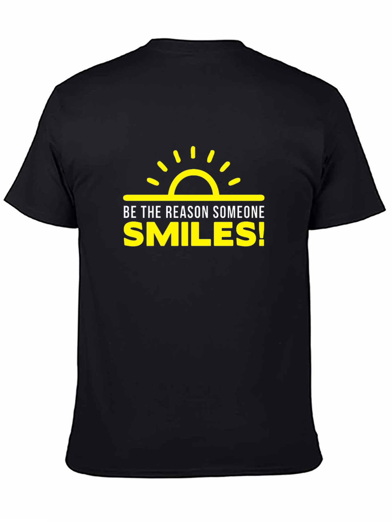 Black Be the Reason Someone Smiles T-Shirt view 4