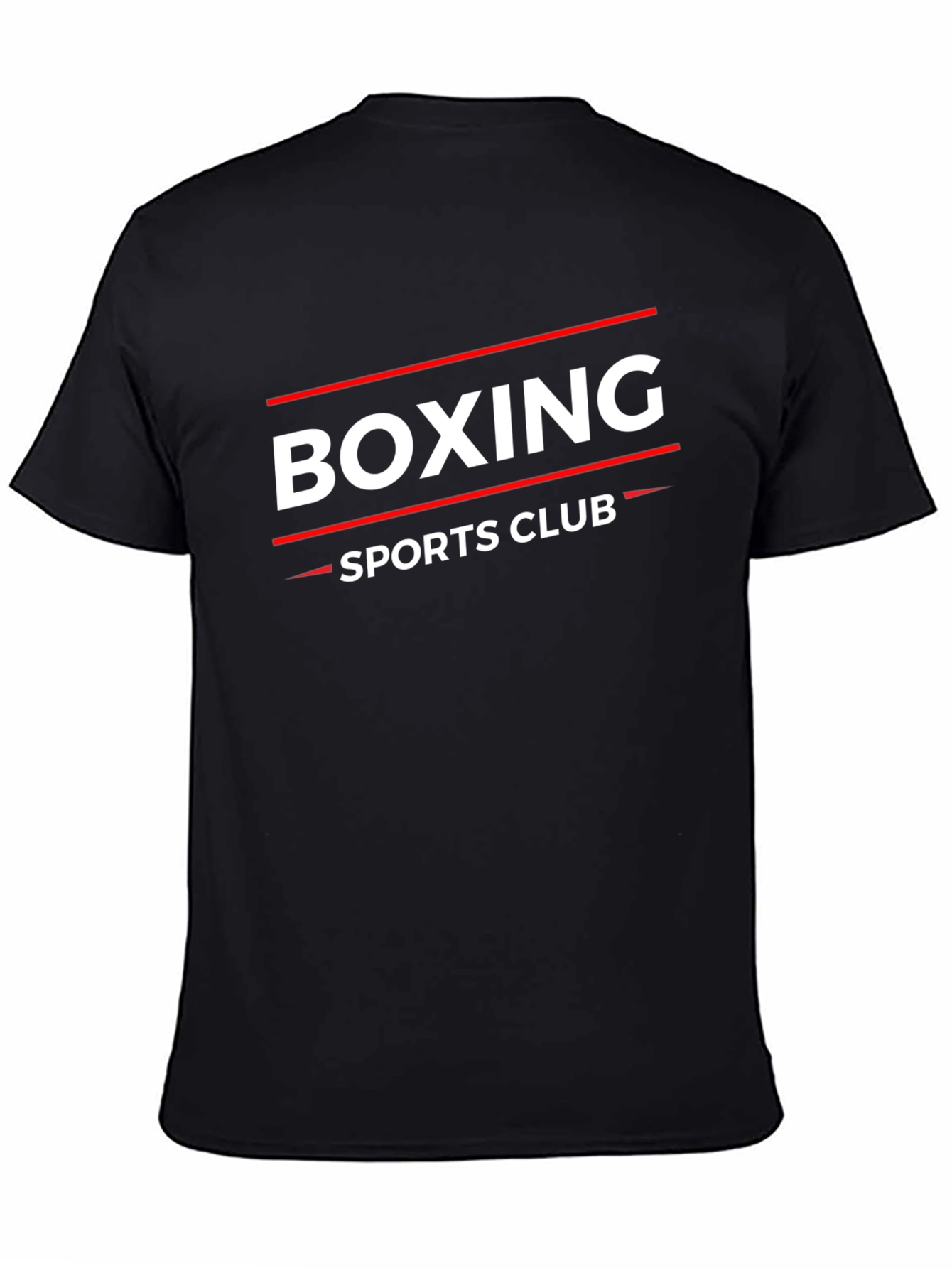 Black Boxing Sports Club Graphic T-Shirt - Black view 4