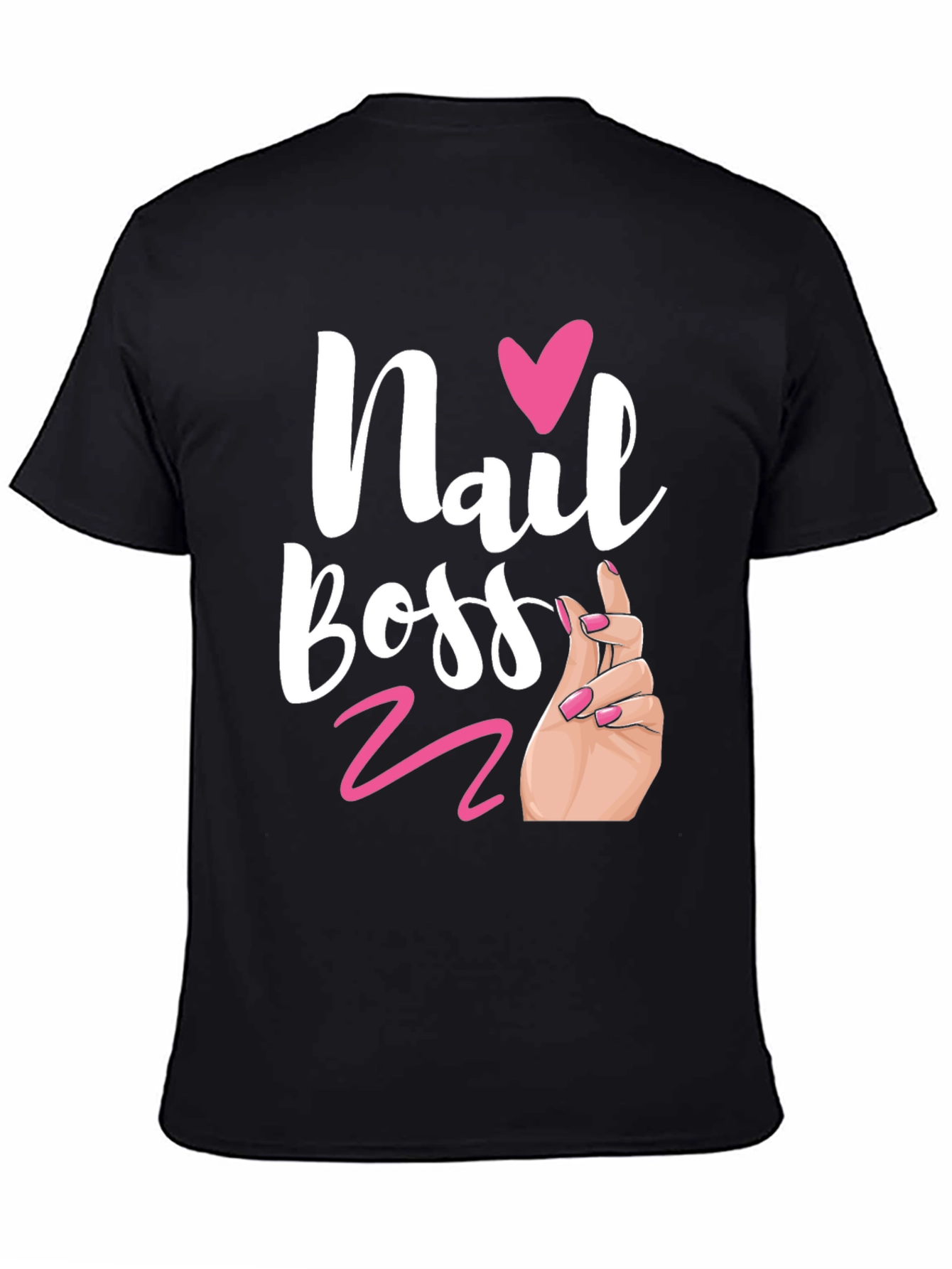 Black Nail Boss Graphic Tee - Salon Shirt view 4