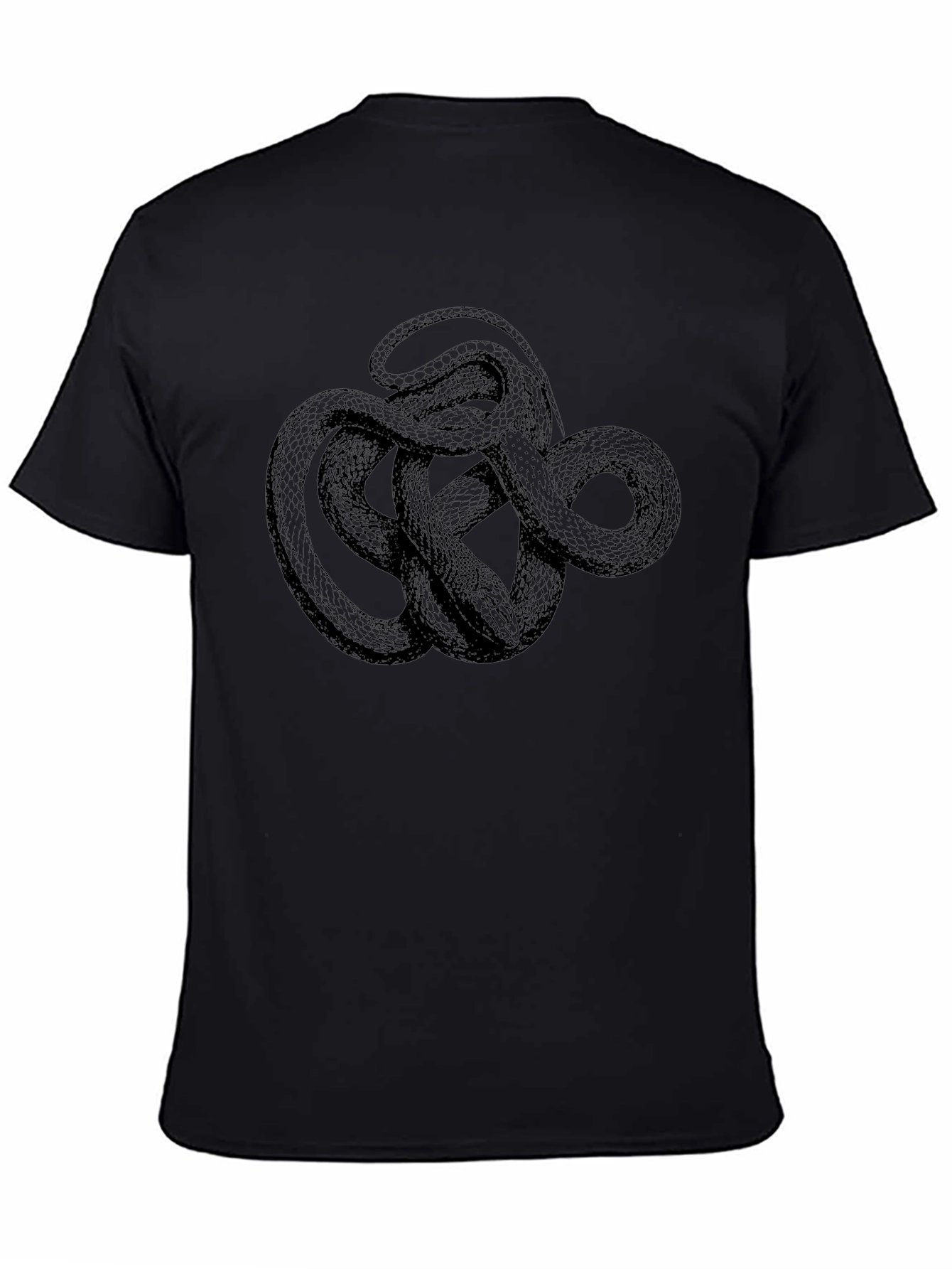 Black Black Snake Graphic Tee - Unisex view 4