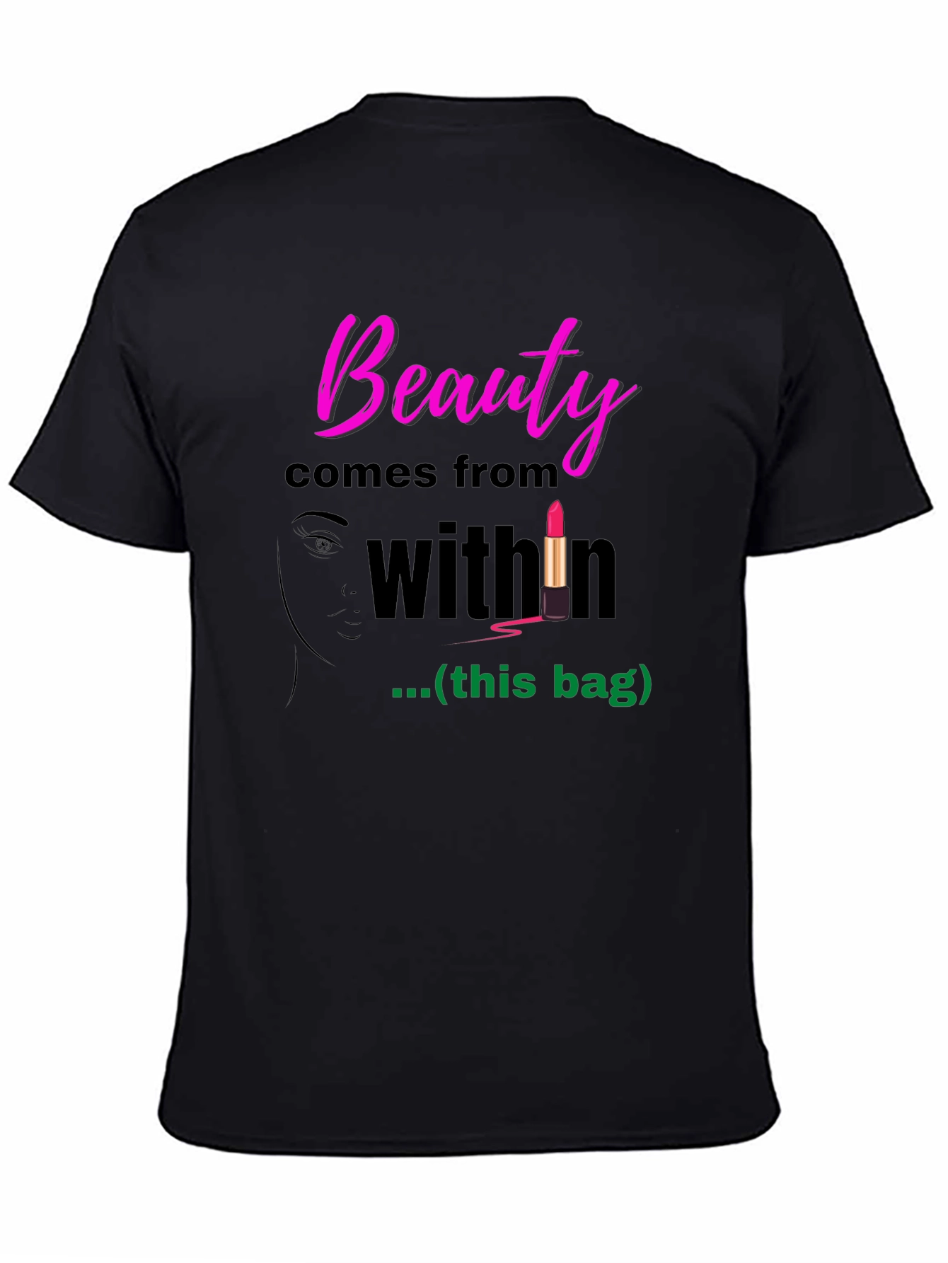 Black Beauty Comes From Within Graphic T-Shirt view 4