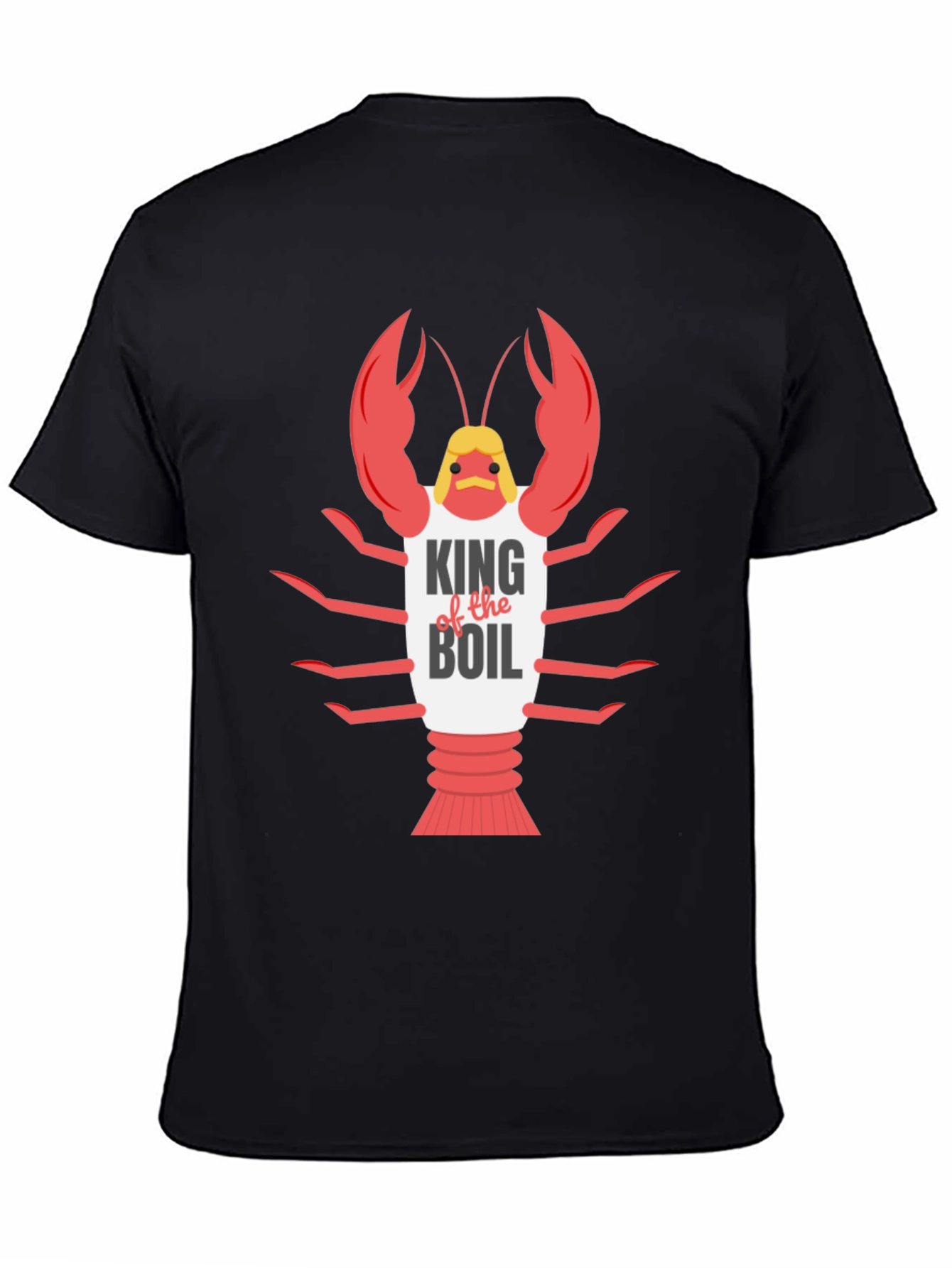 Black King of the Boil T-Shirt Crawfish Tee view 4