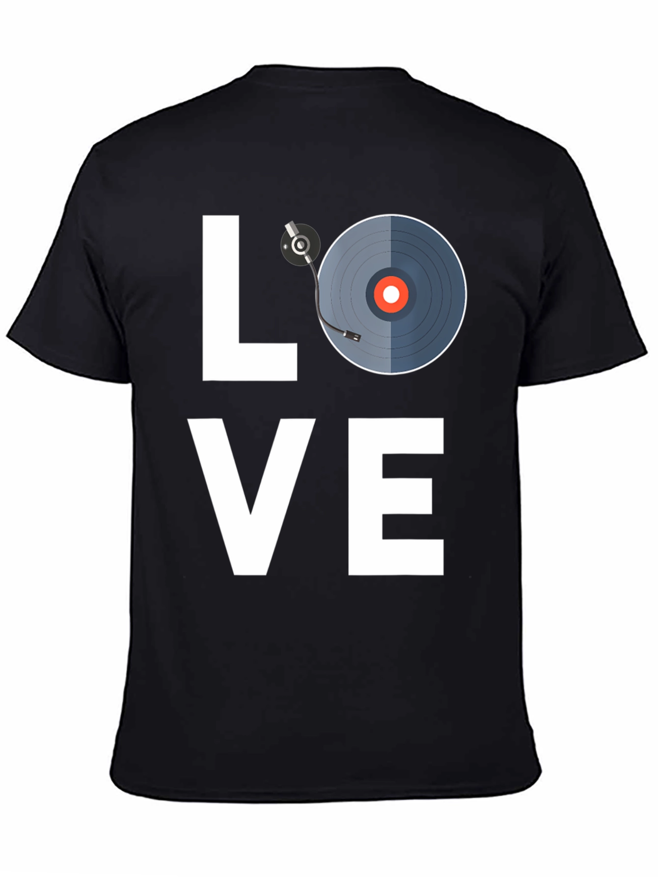 Black Love Music Black T-Shirt view 4