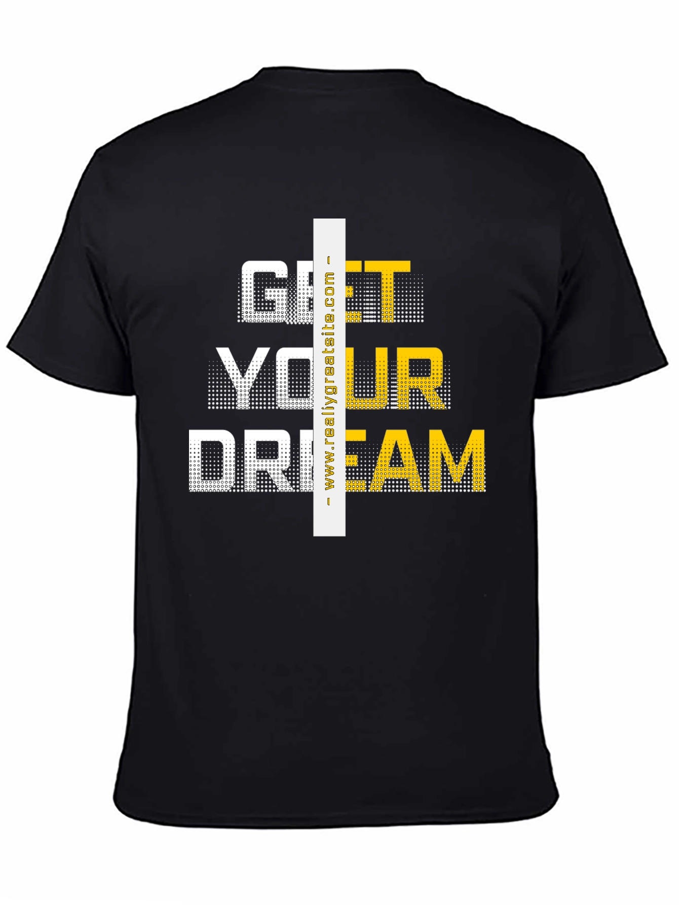 Black Get Your Dream Graphic Tee - Black Casual T-Shirt view 4