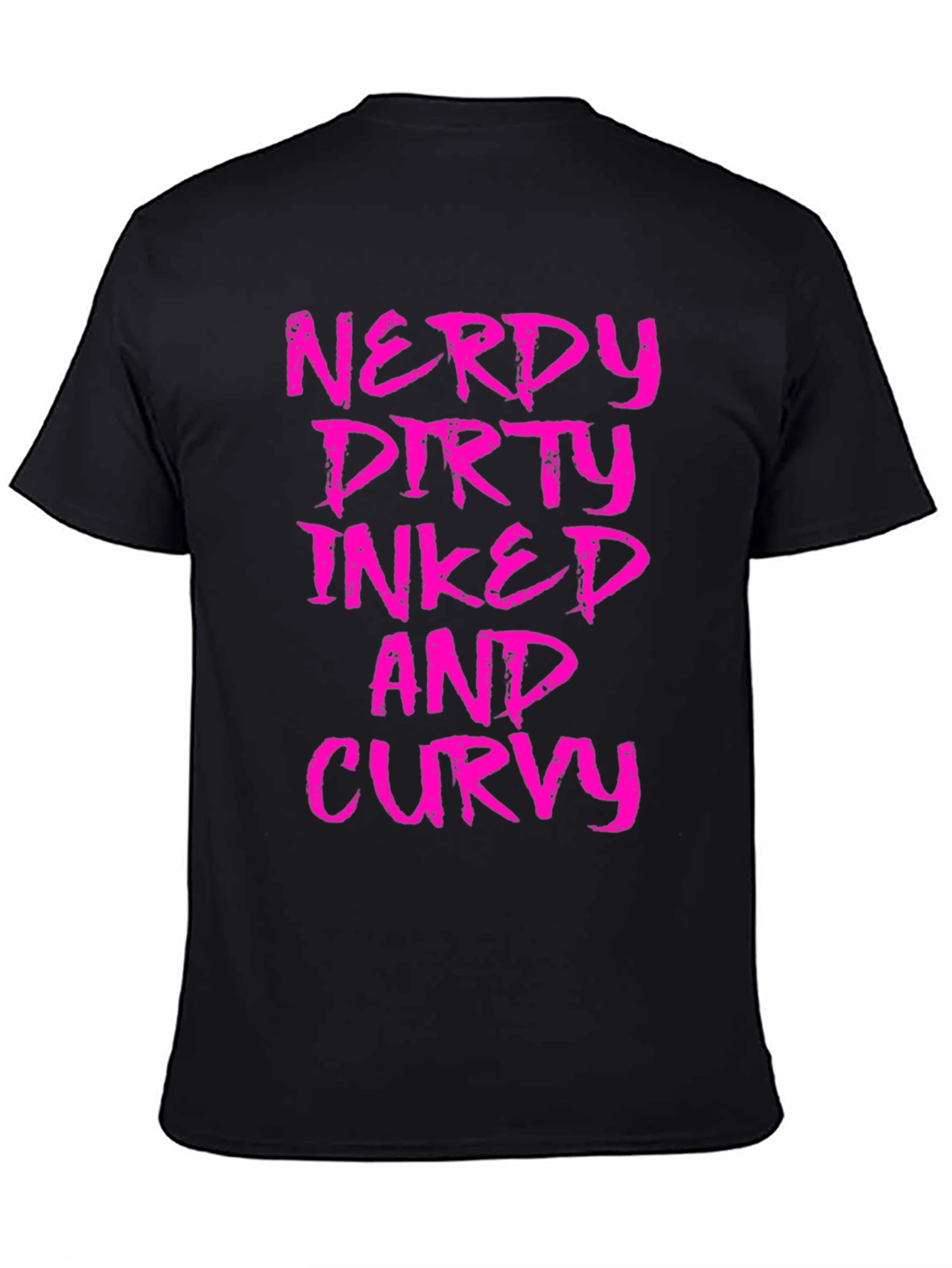 Nerdy Dirty Inked Curvy Graphic T-Shirt - 4