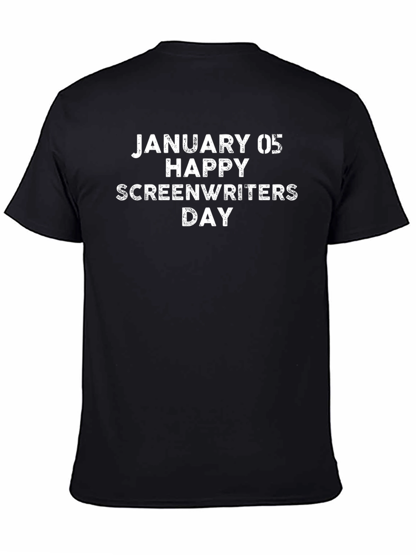 Black Happy Screenwriters Day January 5th T-Shirt view 4