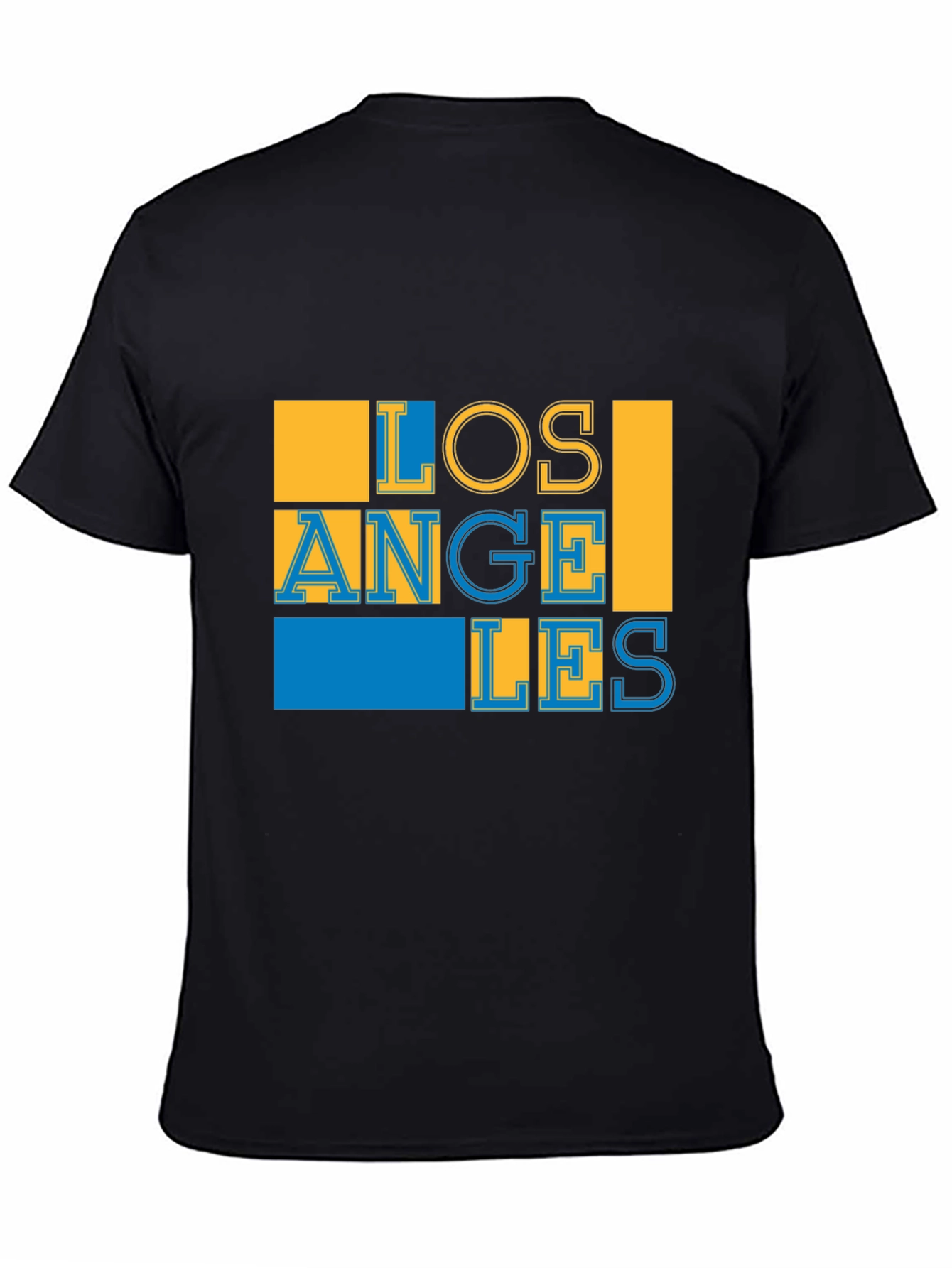 Black Los Angeles Graphic Print Black T-Shirt view 4
