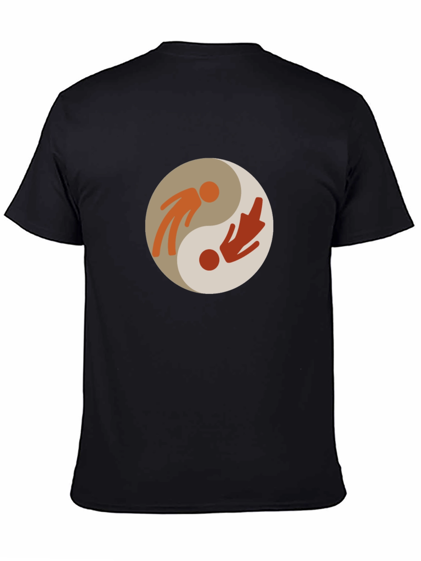 Black Yin Yang Balance T-Shirt - Harmony & Style view 4
