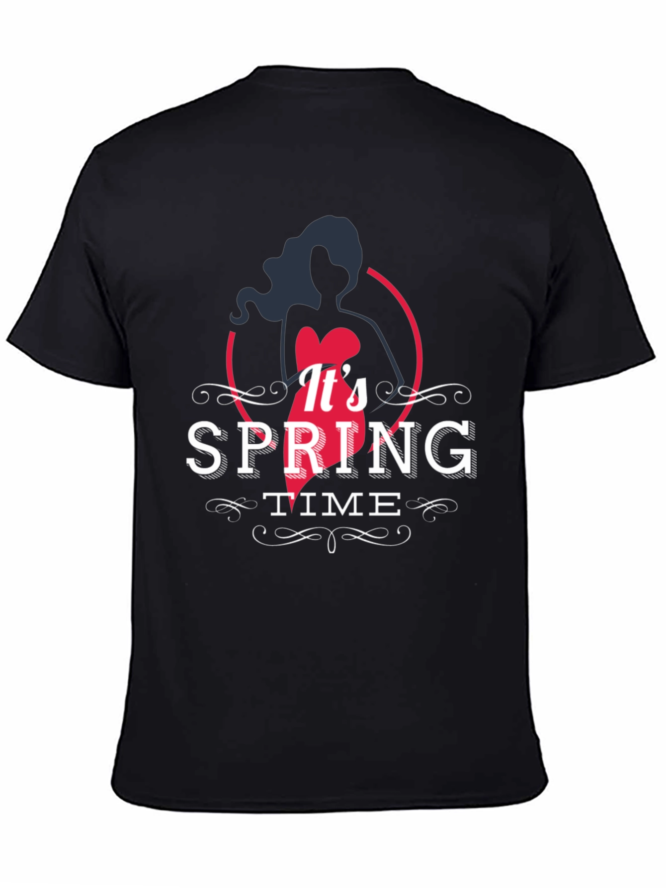 Black Spring Time Black T-Shirt view 4