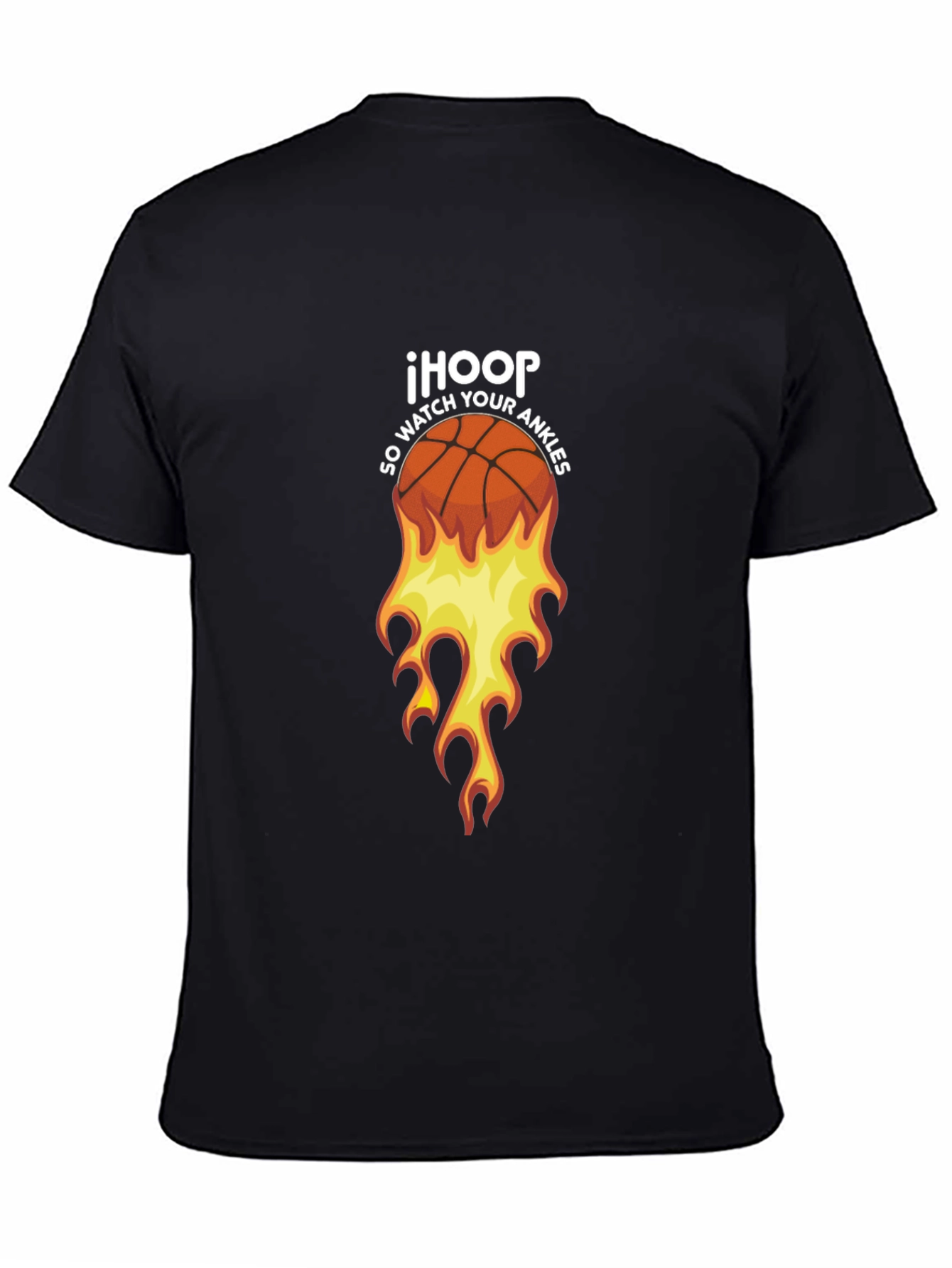 Black IHOOP Basketball Graphic Tee - So Watch Your Ankles! view 4