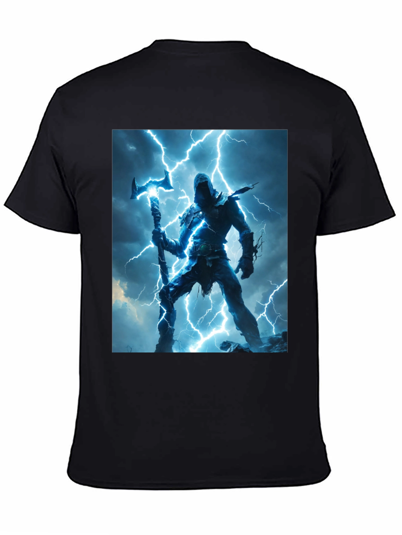 Black Lightning Warrior Graphic Tee view 4
