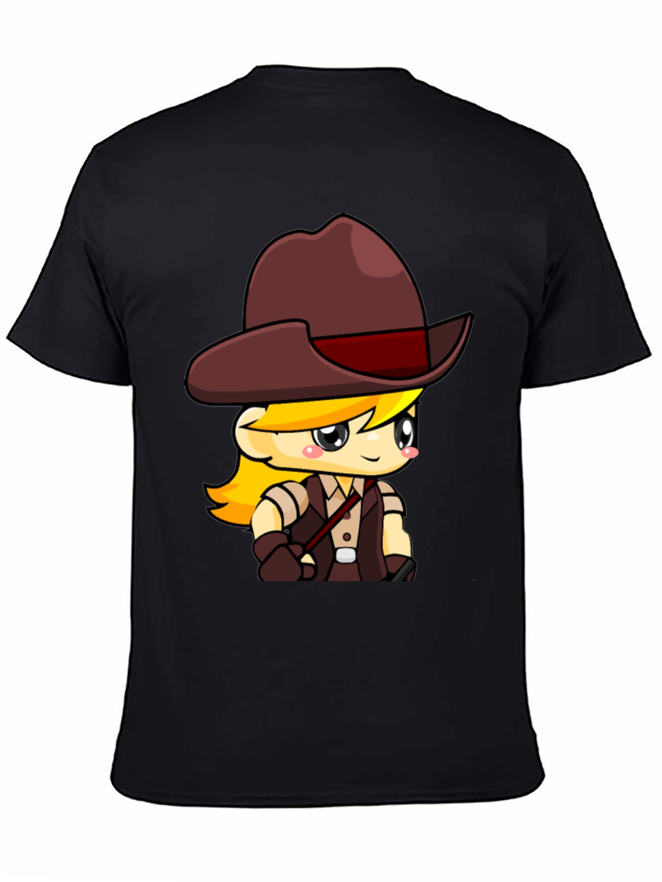 Black Cartoon Explorer T-Shirt - Black view 4