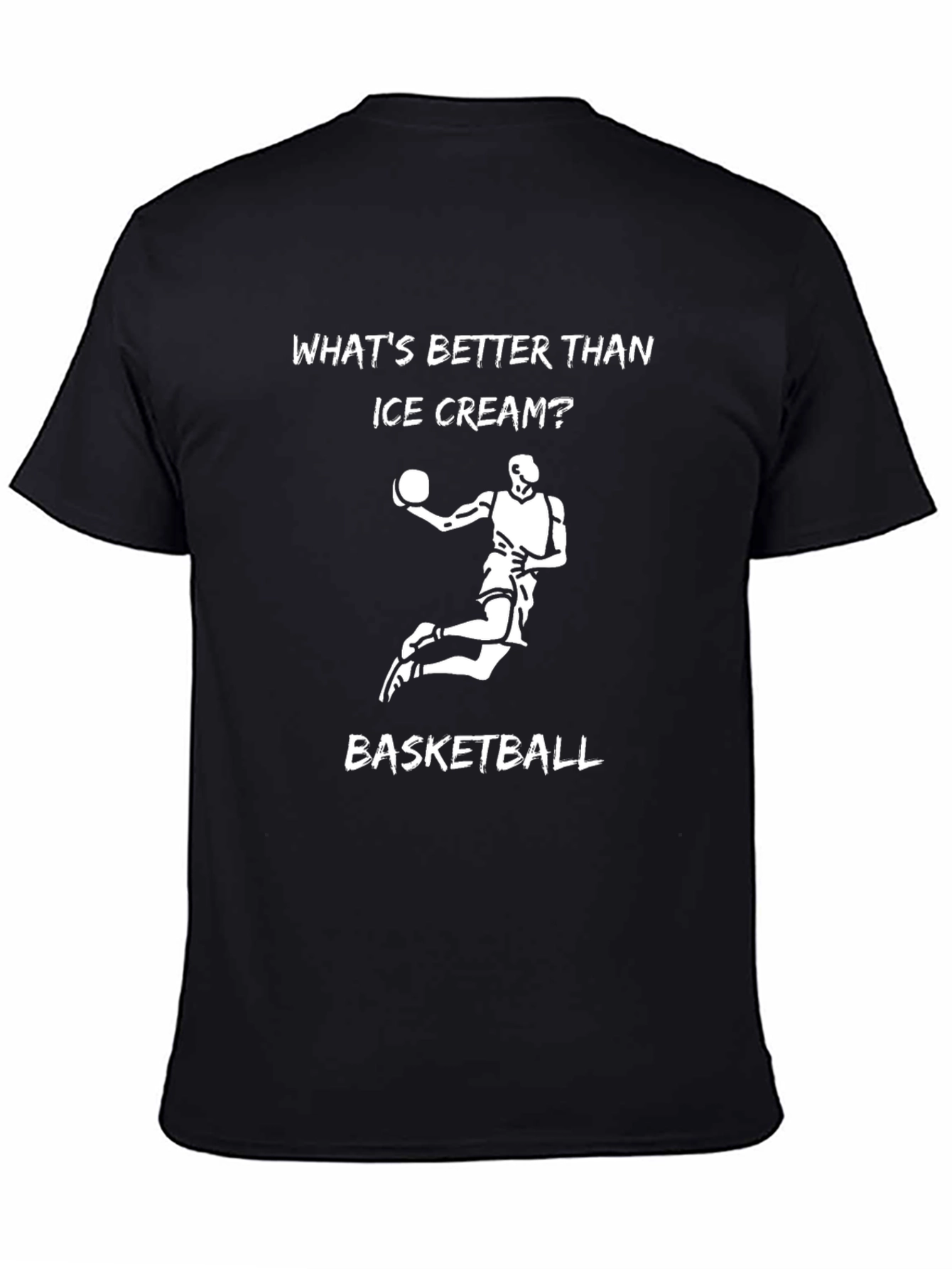 Black Basketball is Better Than Ice Cream T-Shirt view 4