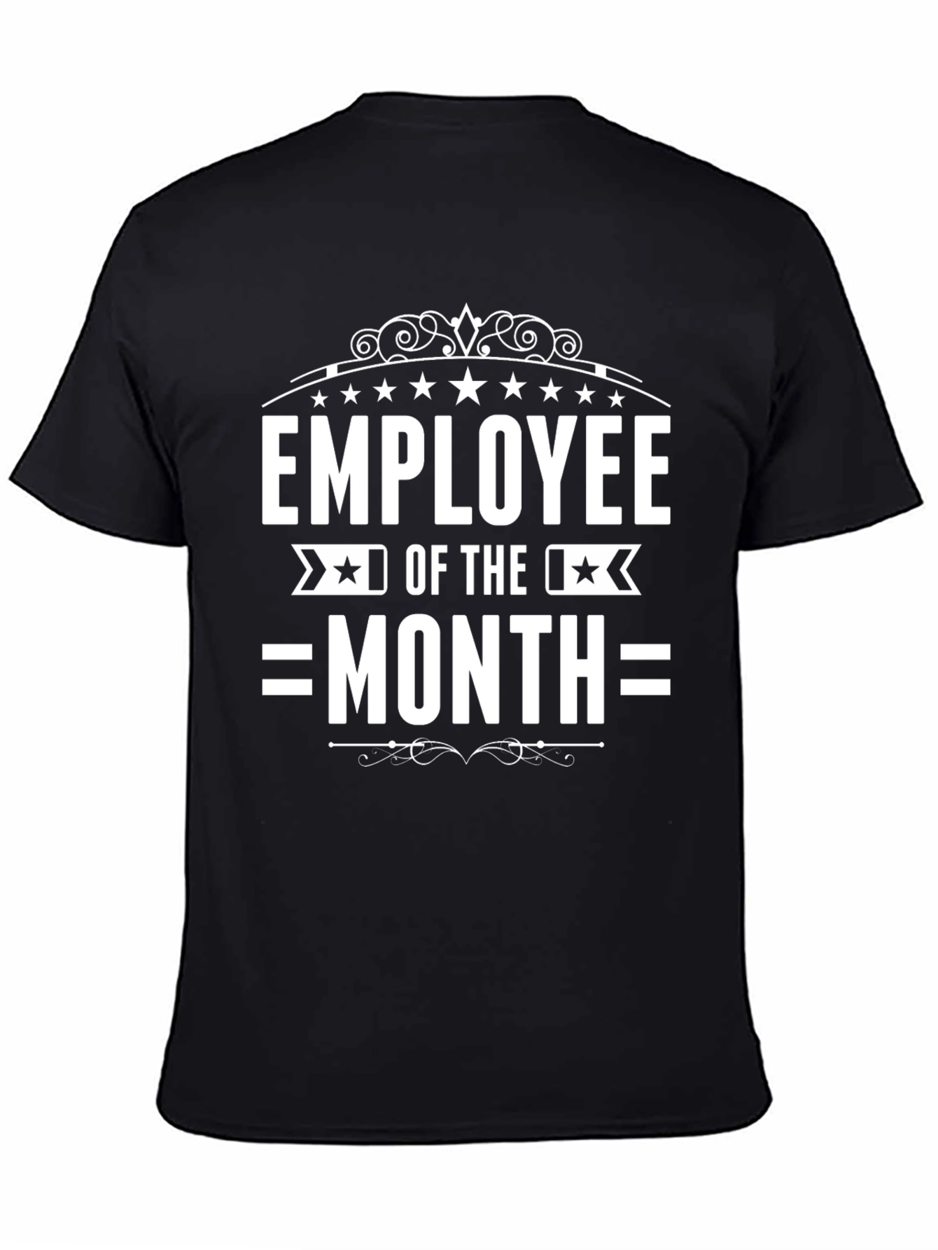 Black Employee of the Month Black Graphic Tee view 4