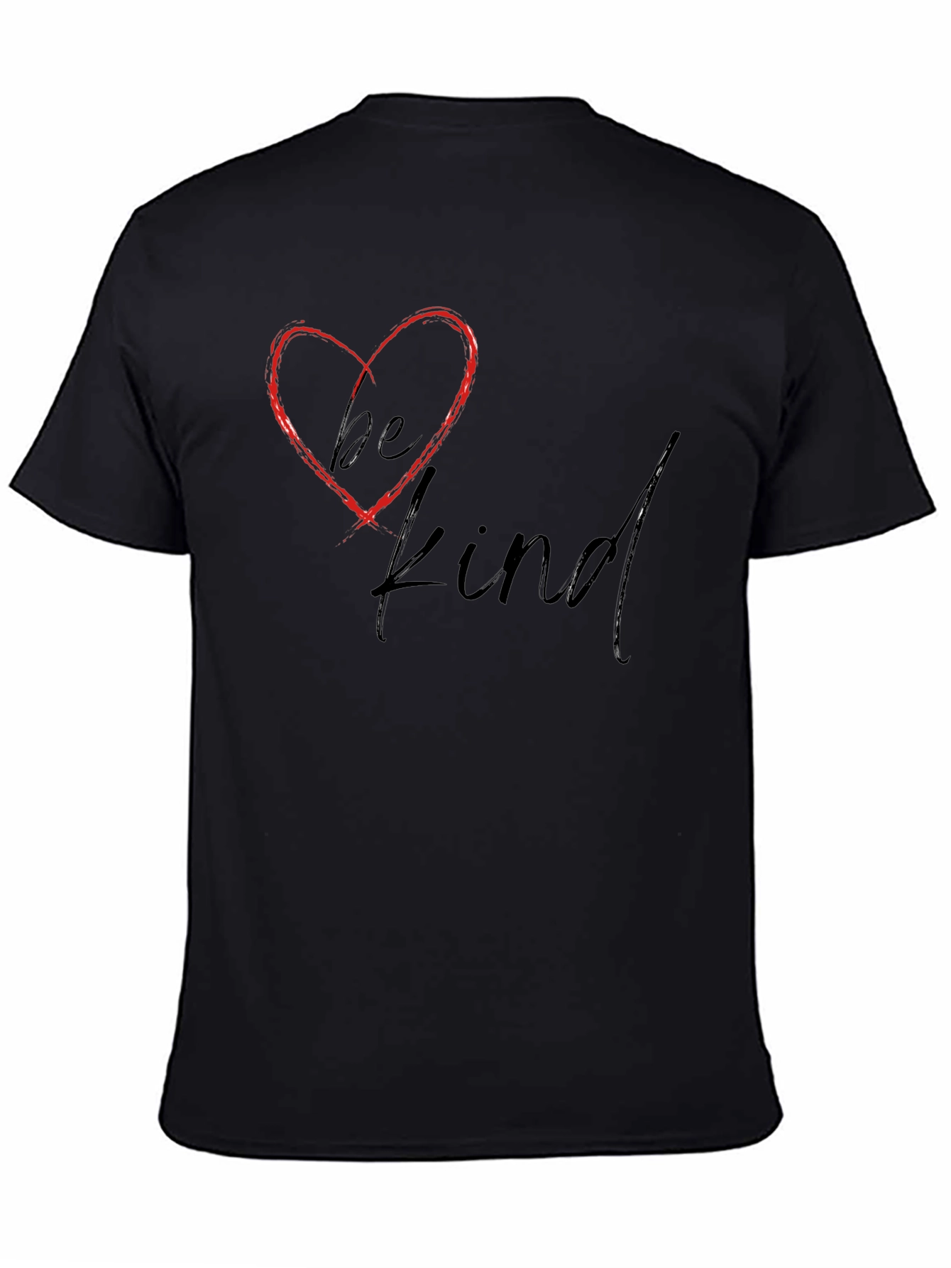 Black Be Kind Graphic Tee - Soft Cotton Blend view 4