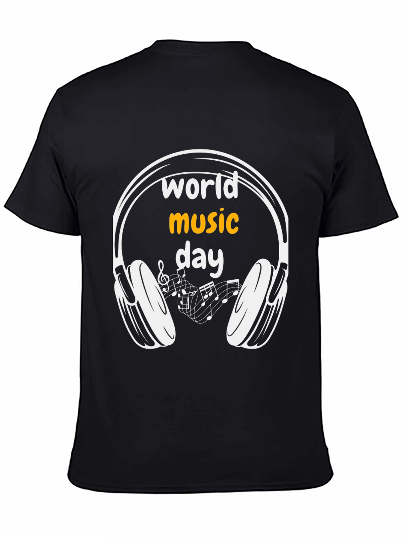 Black World Music Day Graphic Tee view 4