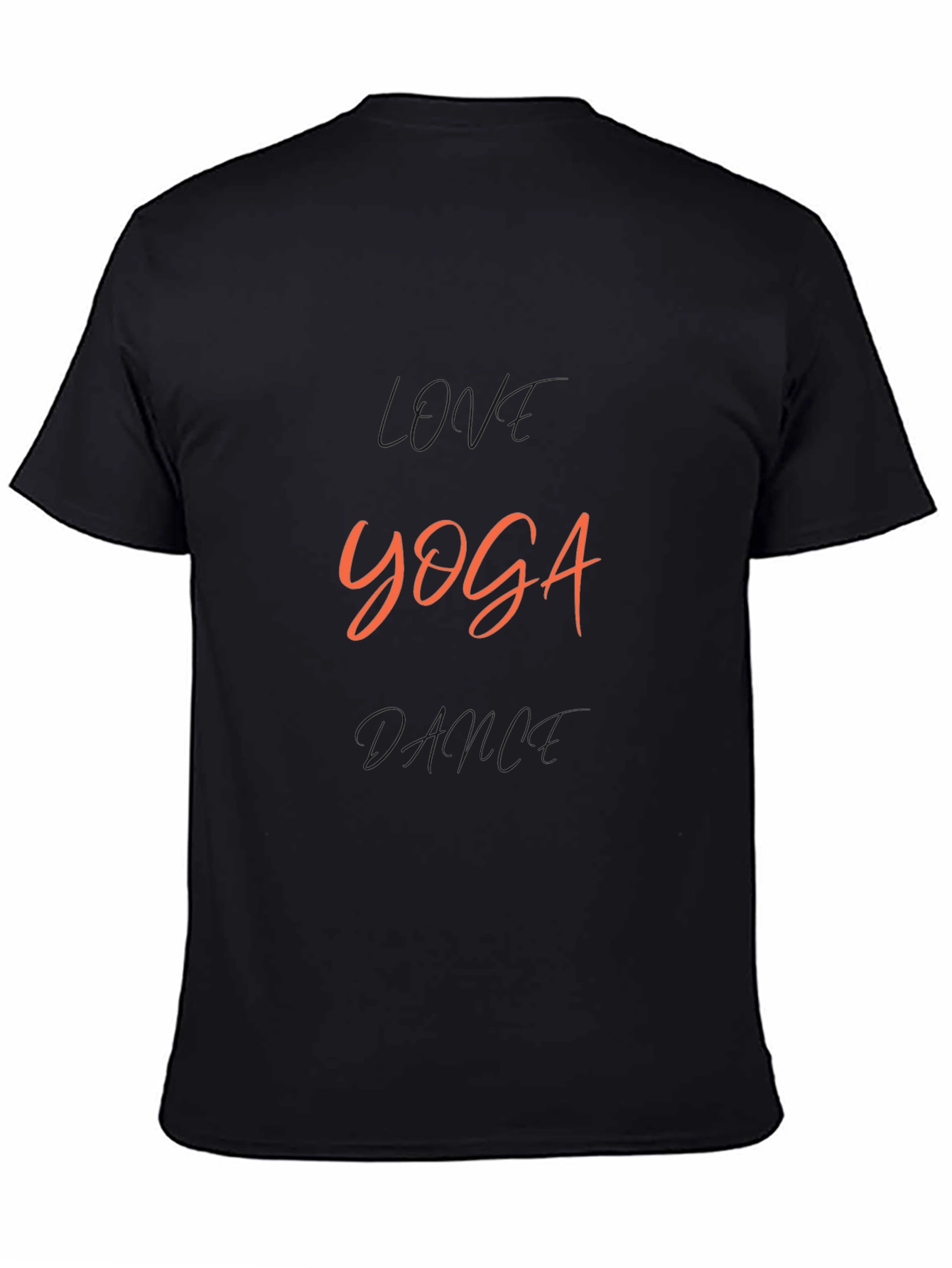 Black Yoga Graphic Tee - Men's Black Casual Shirt view 4