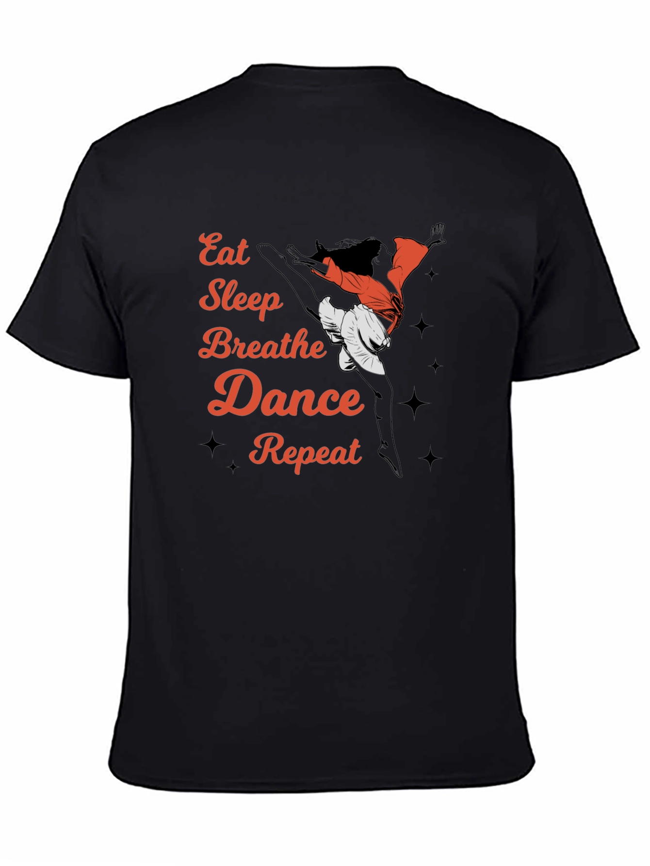 Black Eat Sleep Dance Repeat T-Shirt view 4