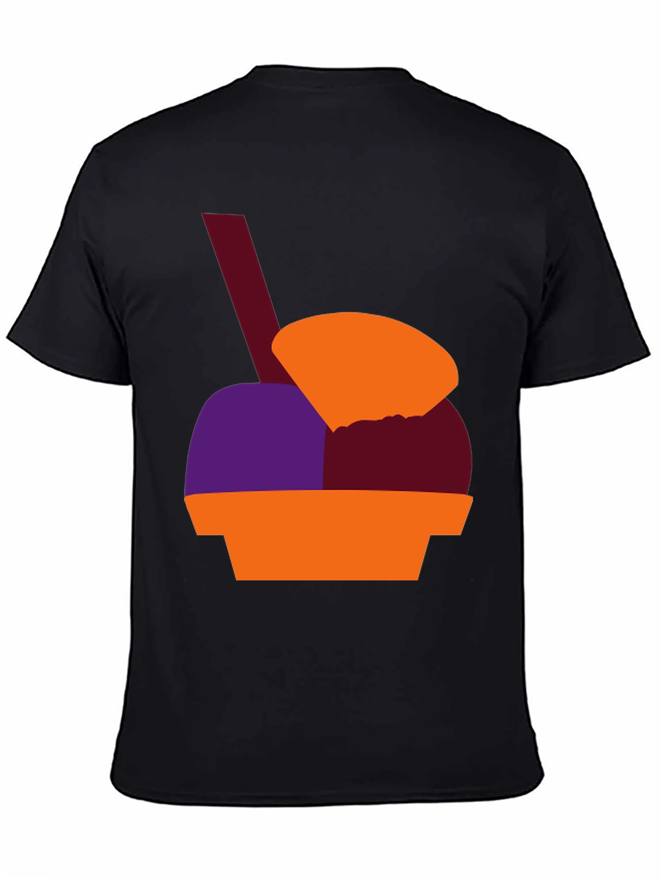 Black Fun Ice Cream Graphic Tee - Stylish and Unique Design view 4
