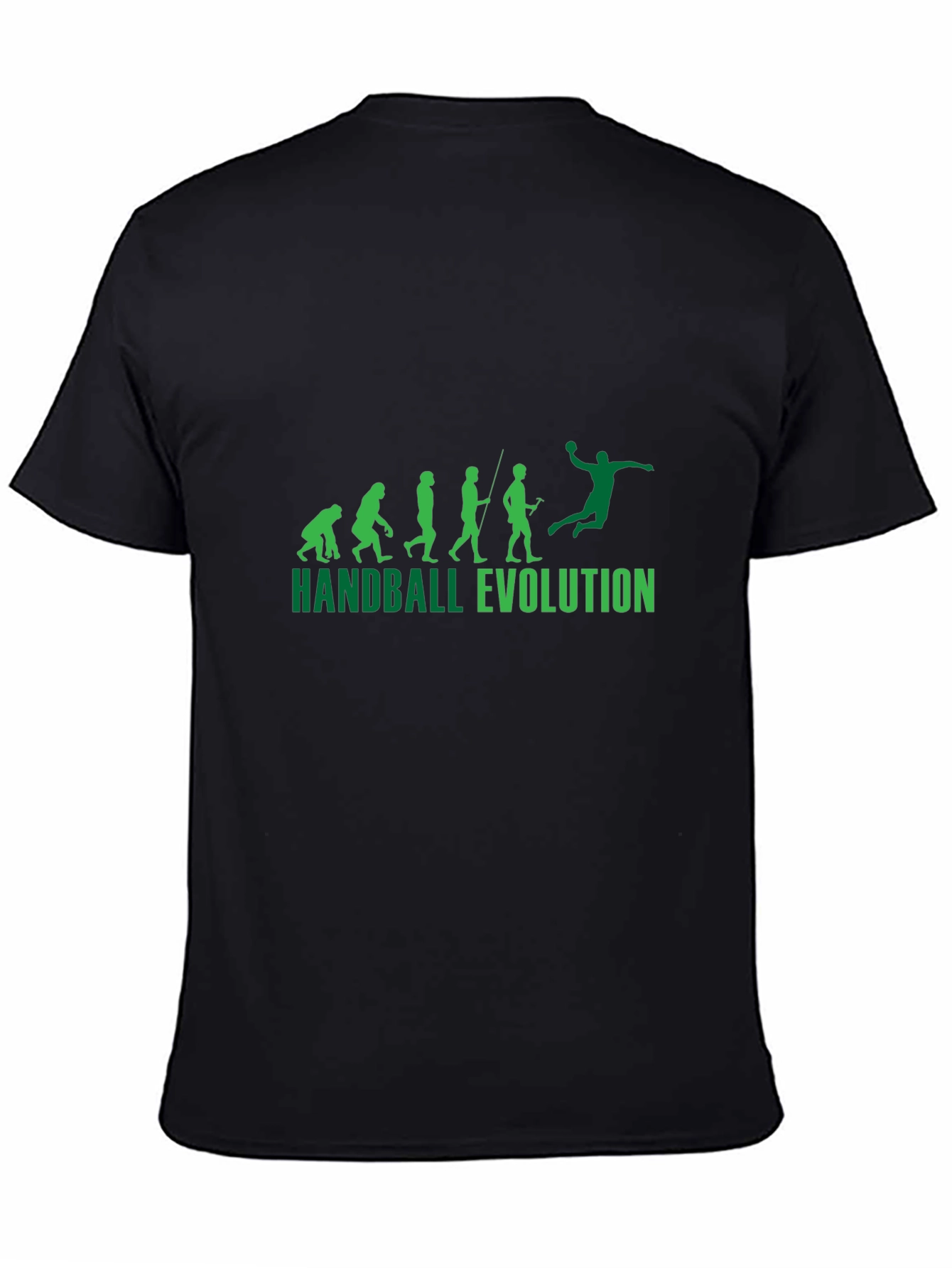 Black Handball Evolution Graphic Tee view 4