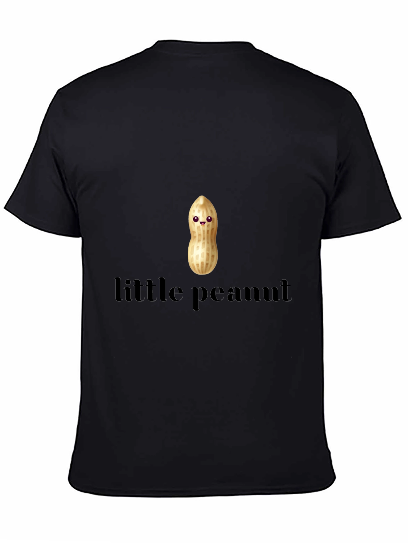 Black Little Peanut Graphic T-Shirt - Cute Unisex Tee view 4