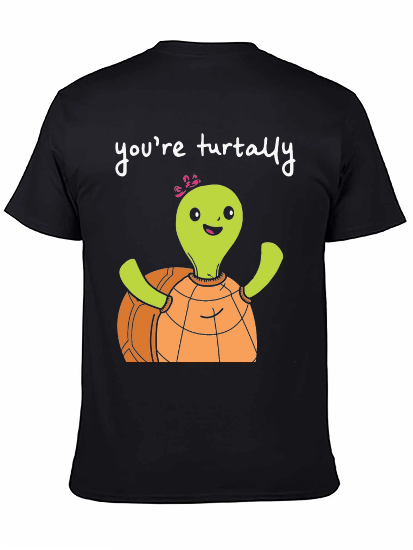 Black Funny Turtle T-Shirt - You're Turtally Awesome! view 4