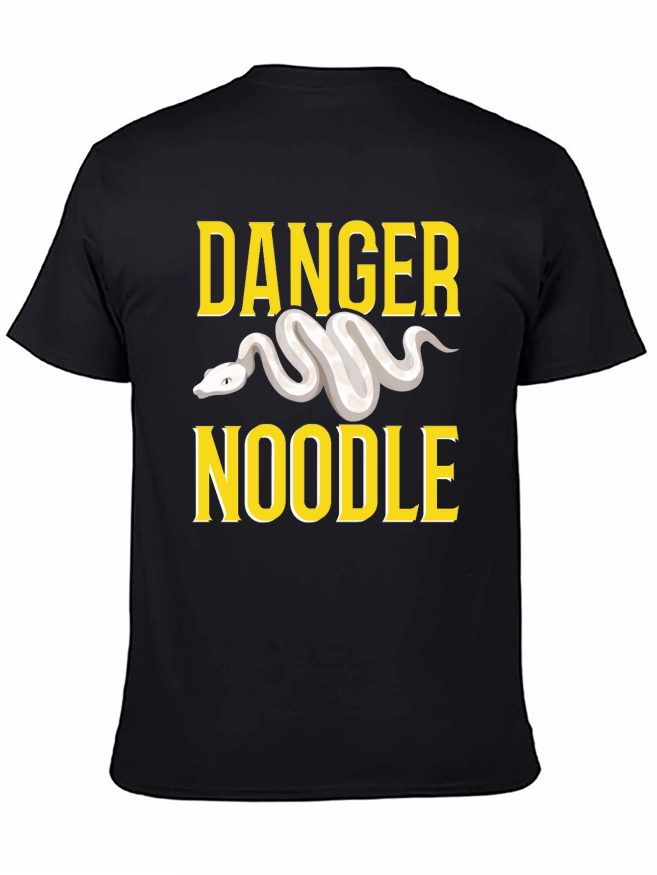 Black Danger Noodle T-Shirt - Snake Lover Tee view 4