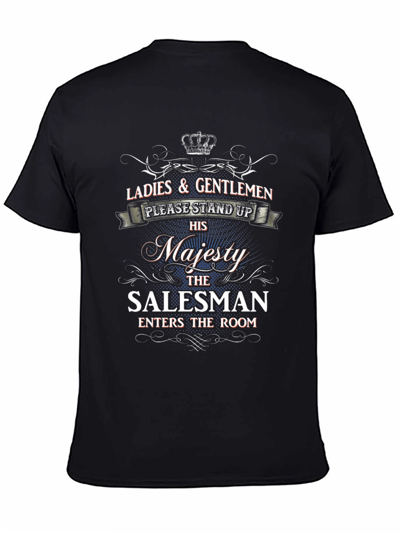 Black Salesman Majesty Graphic Tee view 4